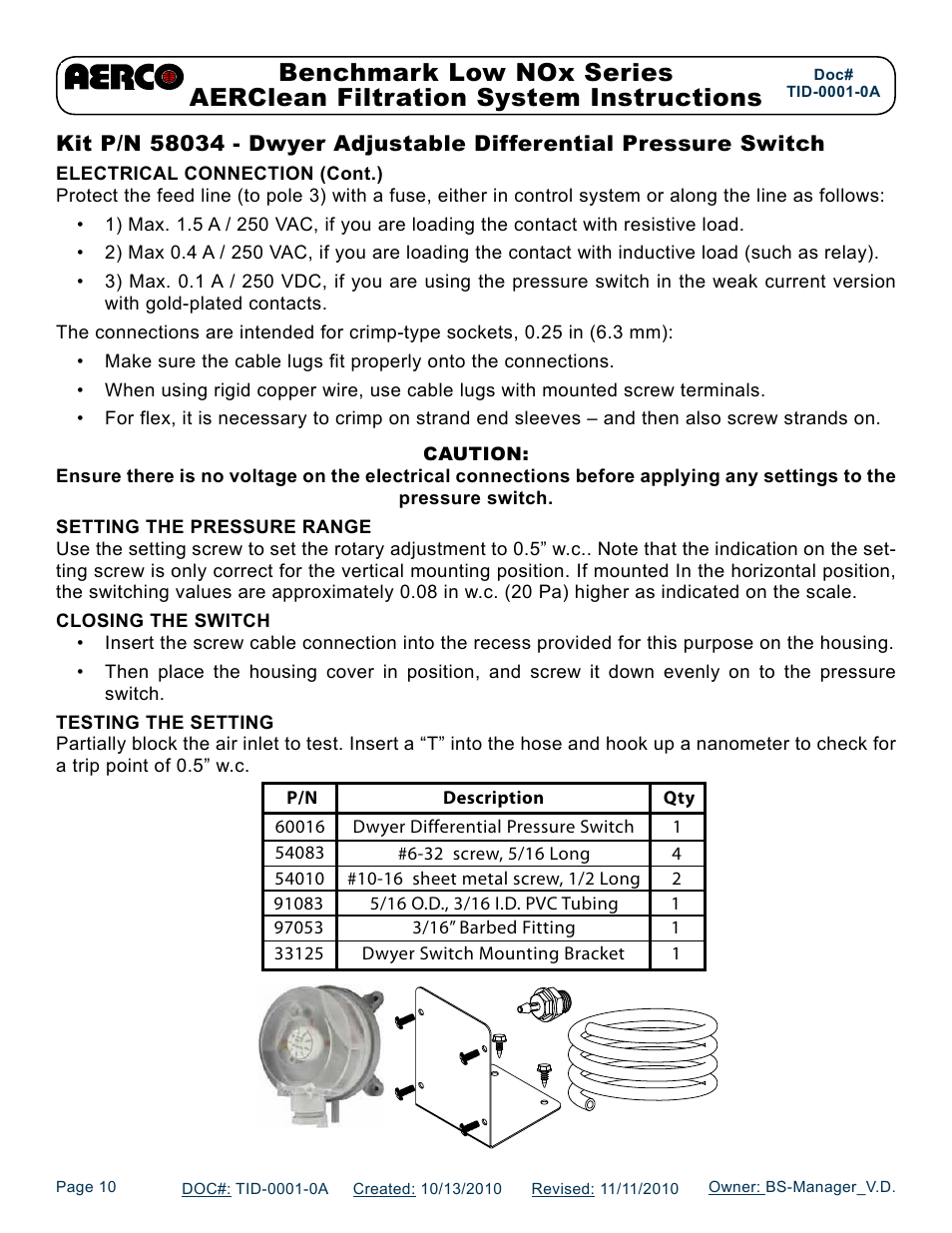 AERCO AERClean User Manual | Page 10 / 12