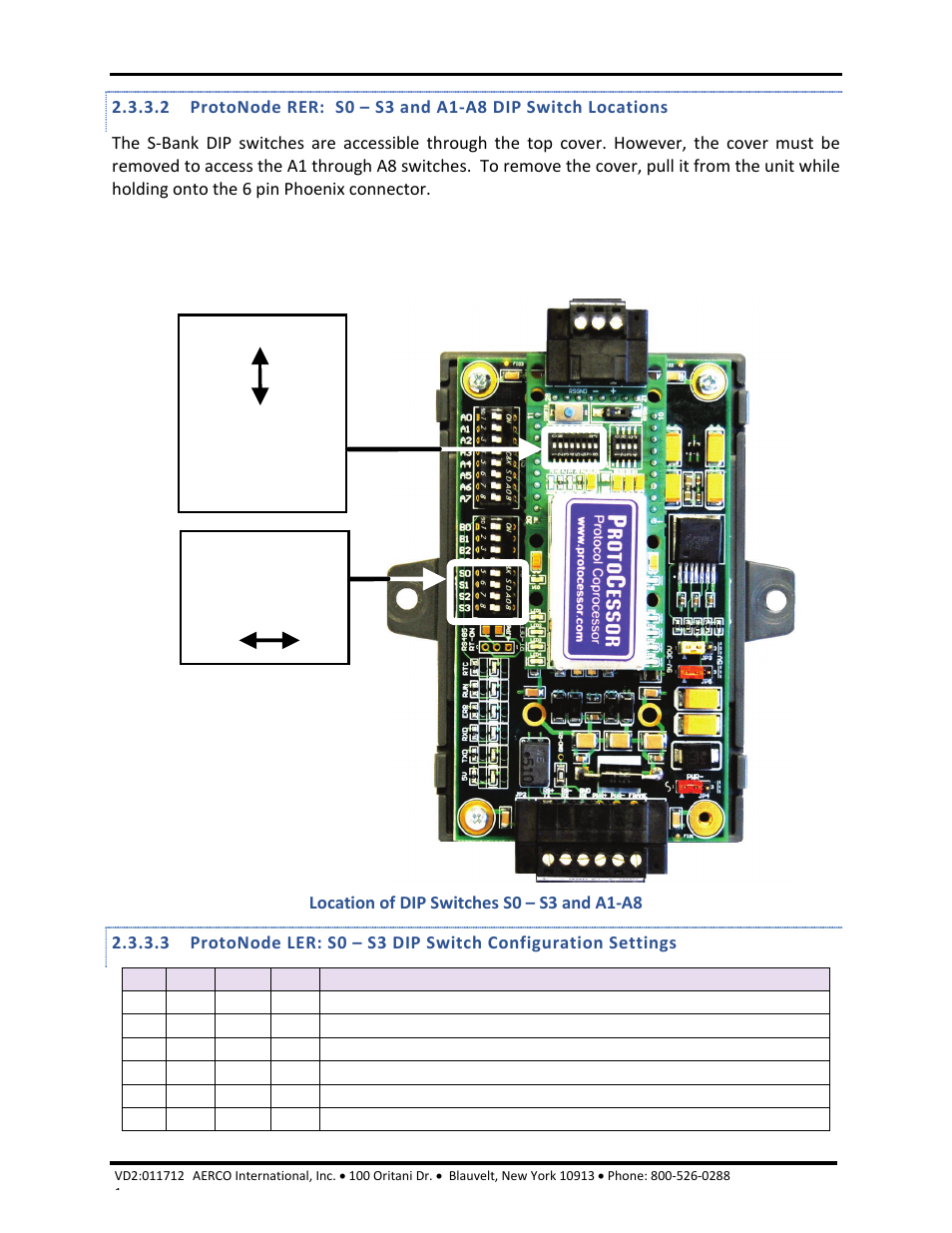 Aerco/protonode gateway, Gf-129 | AERCO ProtoNode Gateway Rev 1 (with internal LEDs) User Manual | Page 10 / 64