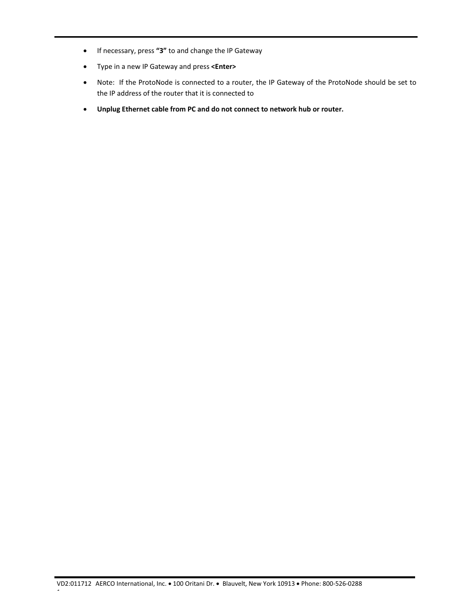 Aerco/protonode gateway, Gf-129 | AERCO ProtoNode Gateway Rev 1 (with internal LEDs) User Manual | Page 19 / 64