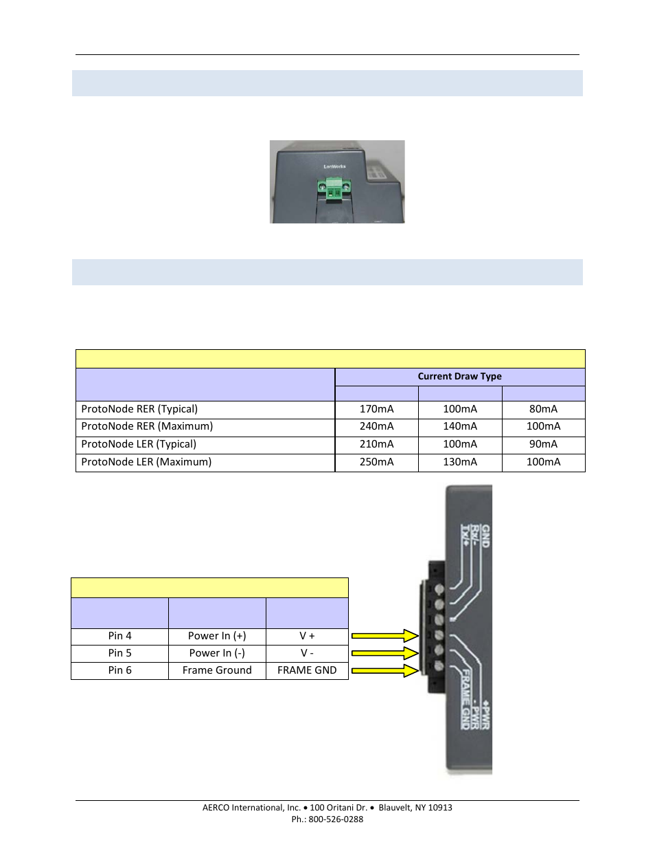 3 power-up of protonode rer or protonode ler, Power-up of protonode rer or protonode ler, Aerco protonode gateway | AERCO ProtoNode Gateway Rev 3 (with external LEDs) User Manual | Page 24 / 126