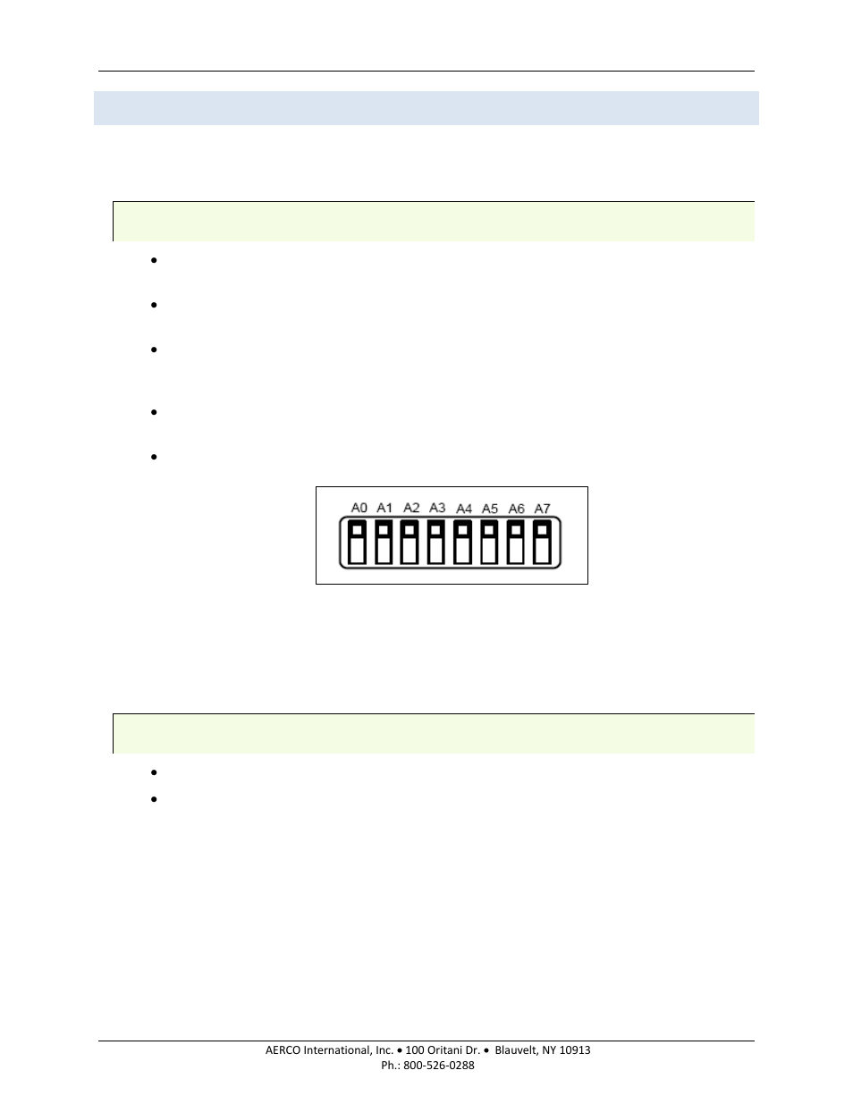 4 dip switch configuration, Dip switch configuration, Aerco protonode gateway | AERCO ProtoNode Gateway Rev 3 (with external LEDs) User Manual | Page 9 / 126