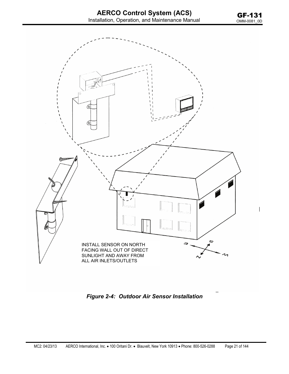 Gf-131 aerco control system (acs) | AERCO Control System (ACS) User Manual | Page 21 / 144