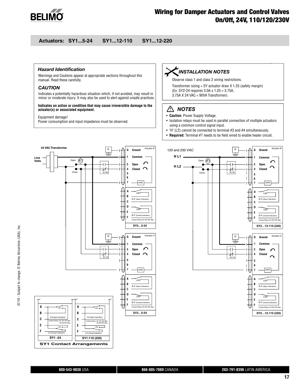 Caution | AERCO Belimo F7...HD/HDU Series Valve User Manual | Page 17 / 44