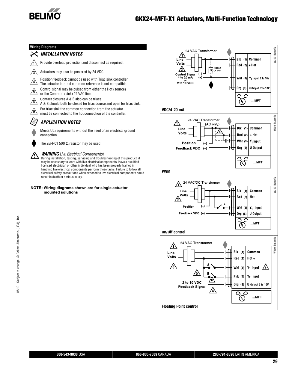 Gkx24-mft-x1 actuators, multi-function technology | AERCO Belimo F7...HD/HDU Series Valve User Manual | Page 29 / 44