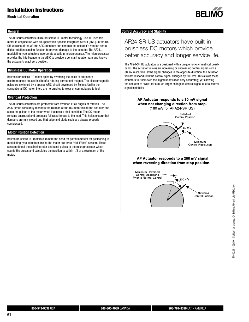 Dampertech_2010 61, Installation instructions | AERCO Belimo AF120-S US Actuator User Manual | Page 7 / 9