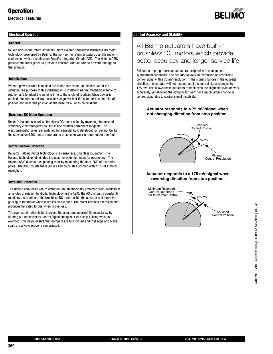 Dampertech_2010 369, Operation | AERCO Belimo GMX24-MFT Actuator User Manual | Page 8 / 9