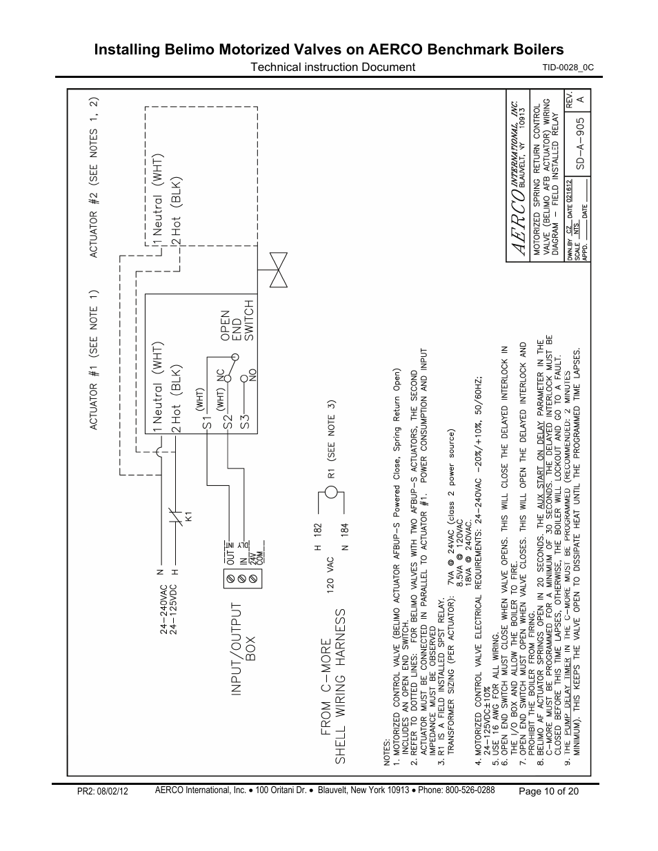 AERCO Belimo Motorized Valves Installation User Manual | Page 10 / 20