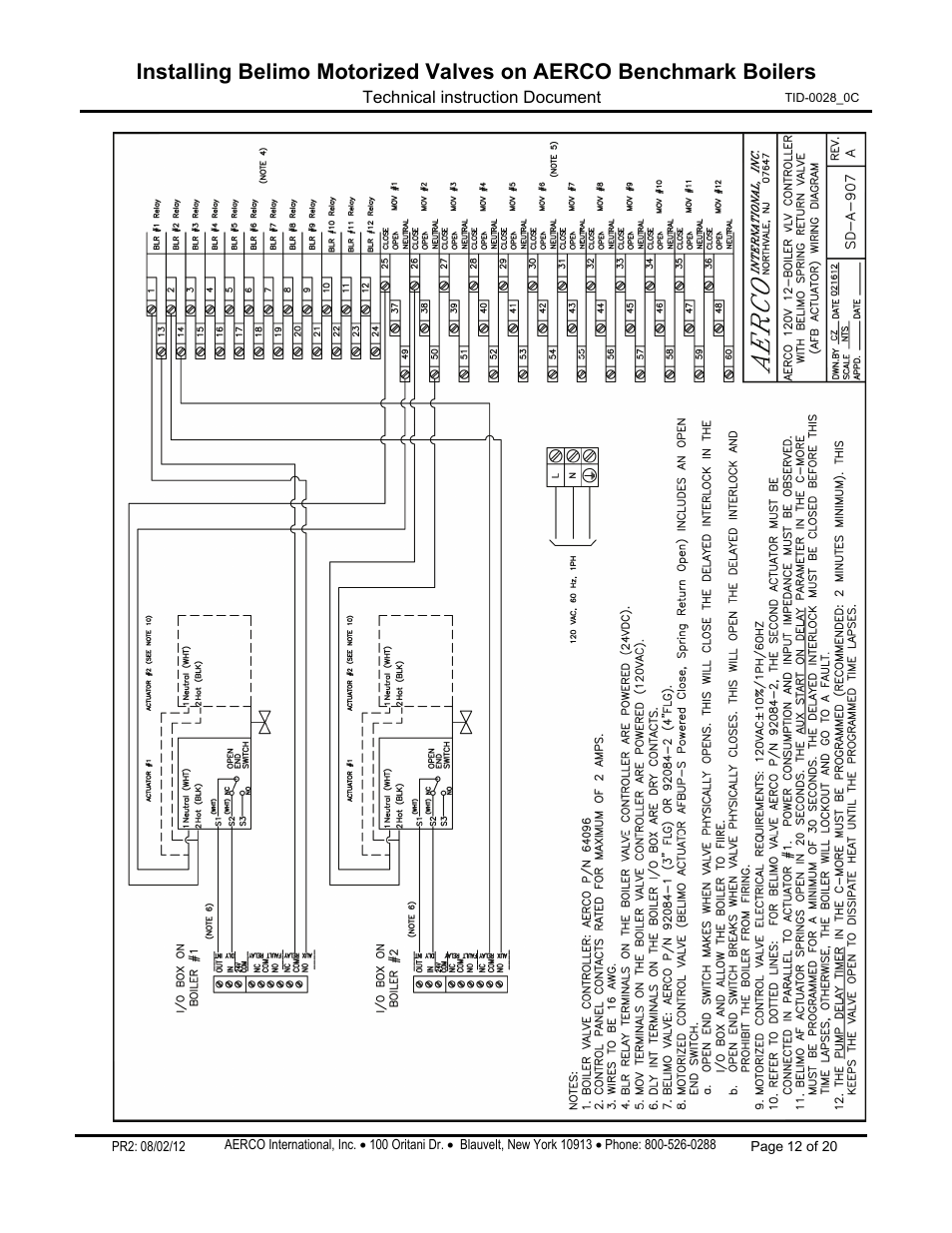 AERCO Belimo Motorized Valves Installation User Manual | Page 12 / 20