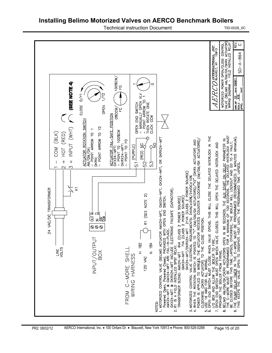 AERCO Belimo Motorized Valves Installation User Manual | Page 15 / 20