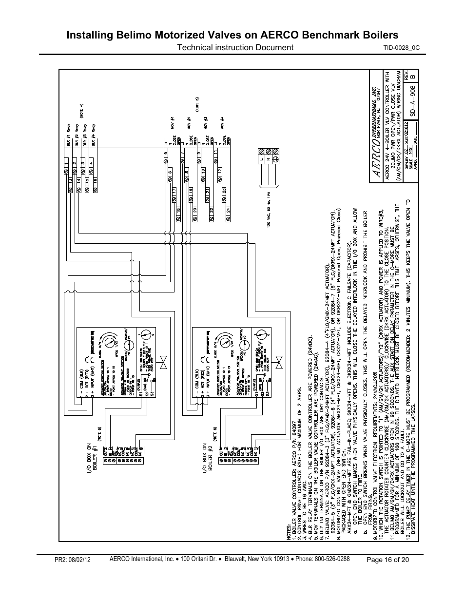 AERCO Belimo Motorized Valves Installation User Manual | Page 16 / 20