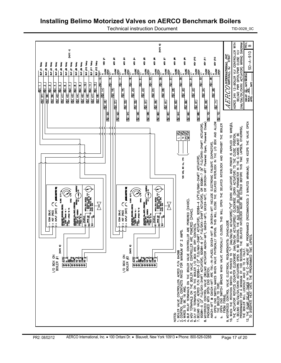 AERCO Belimo Motorized Valves Installation User Manual | Page 17 / 20