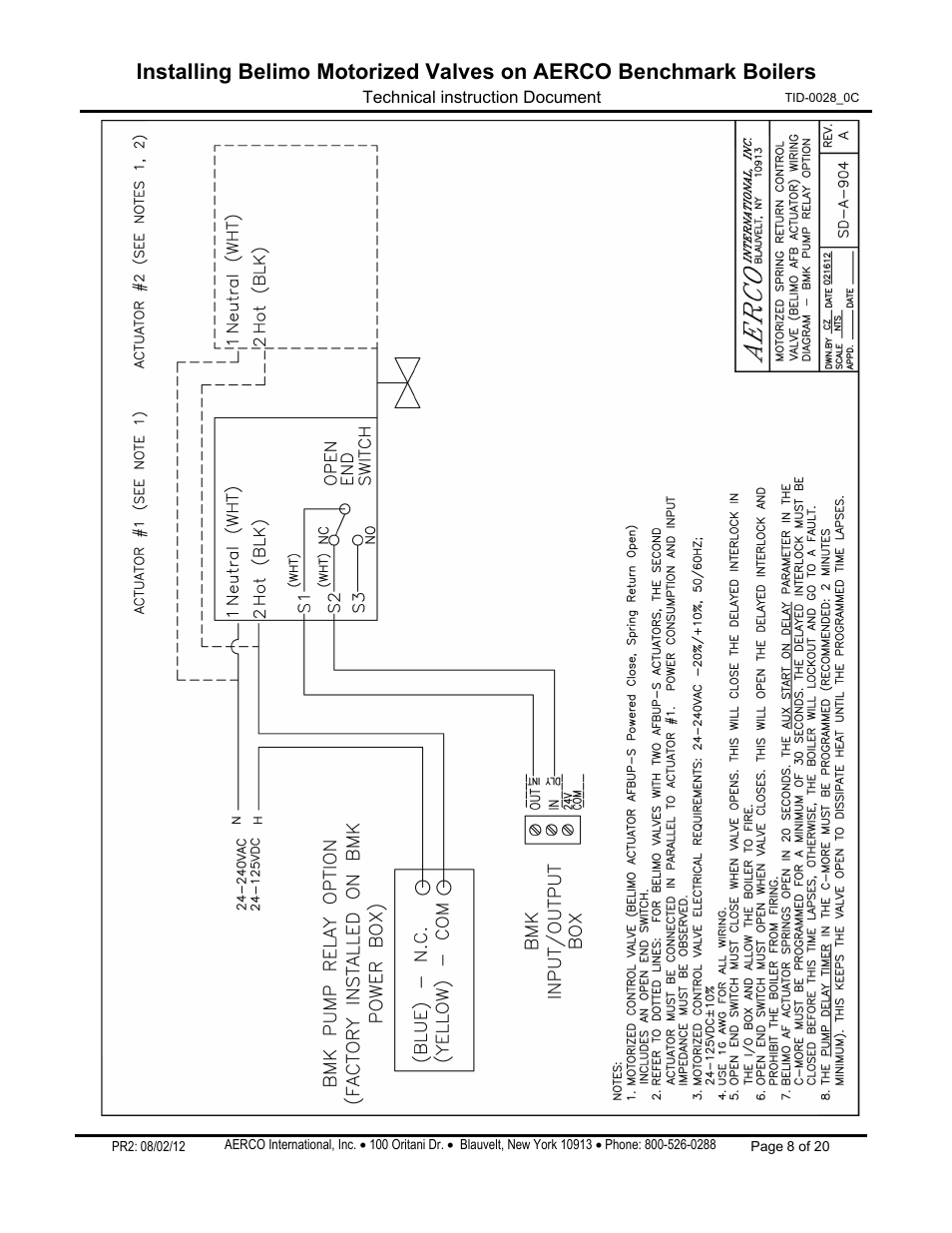 AERCO Belimo Motorized Valves Installation User Manual | Page 8 / 20