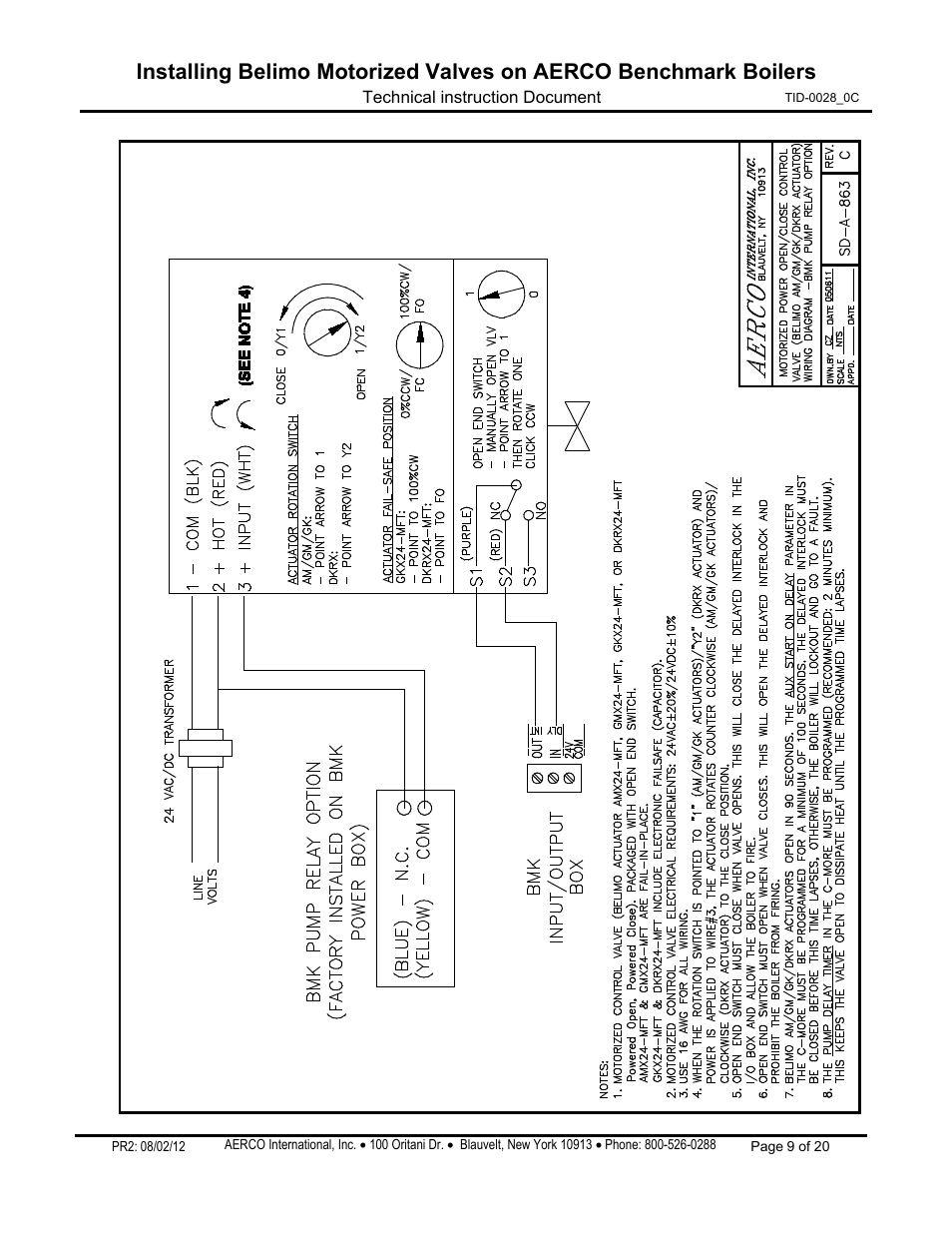 AERCO Belimo Motorized Valves Installation User Manual | Page 9 / 20