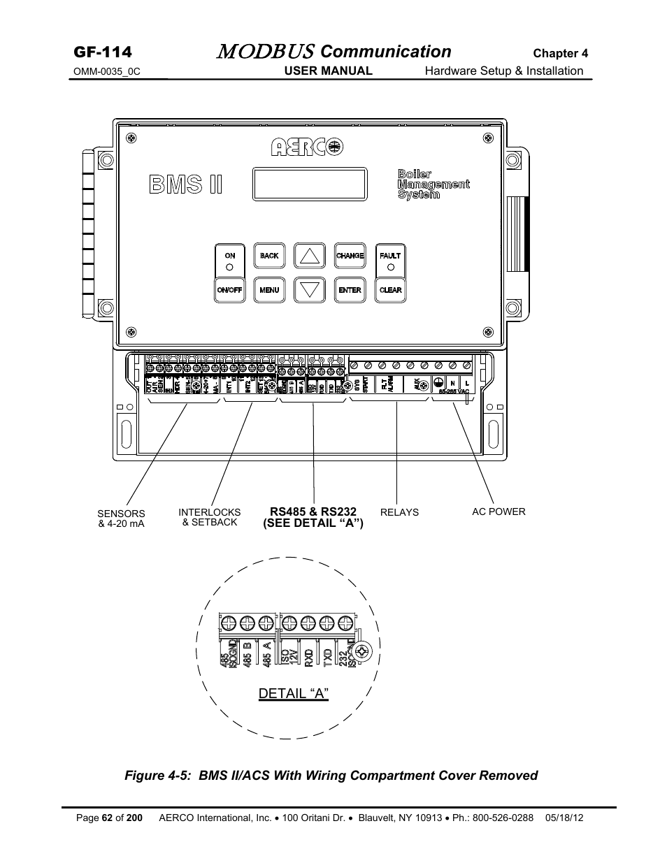 Modbus, Communication, Gf-114 | AERCO Modbus Communications Manual User Manual | Page 62 / 100