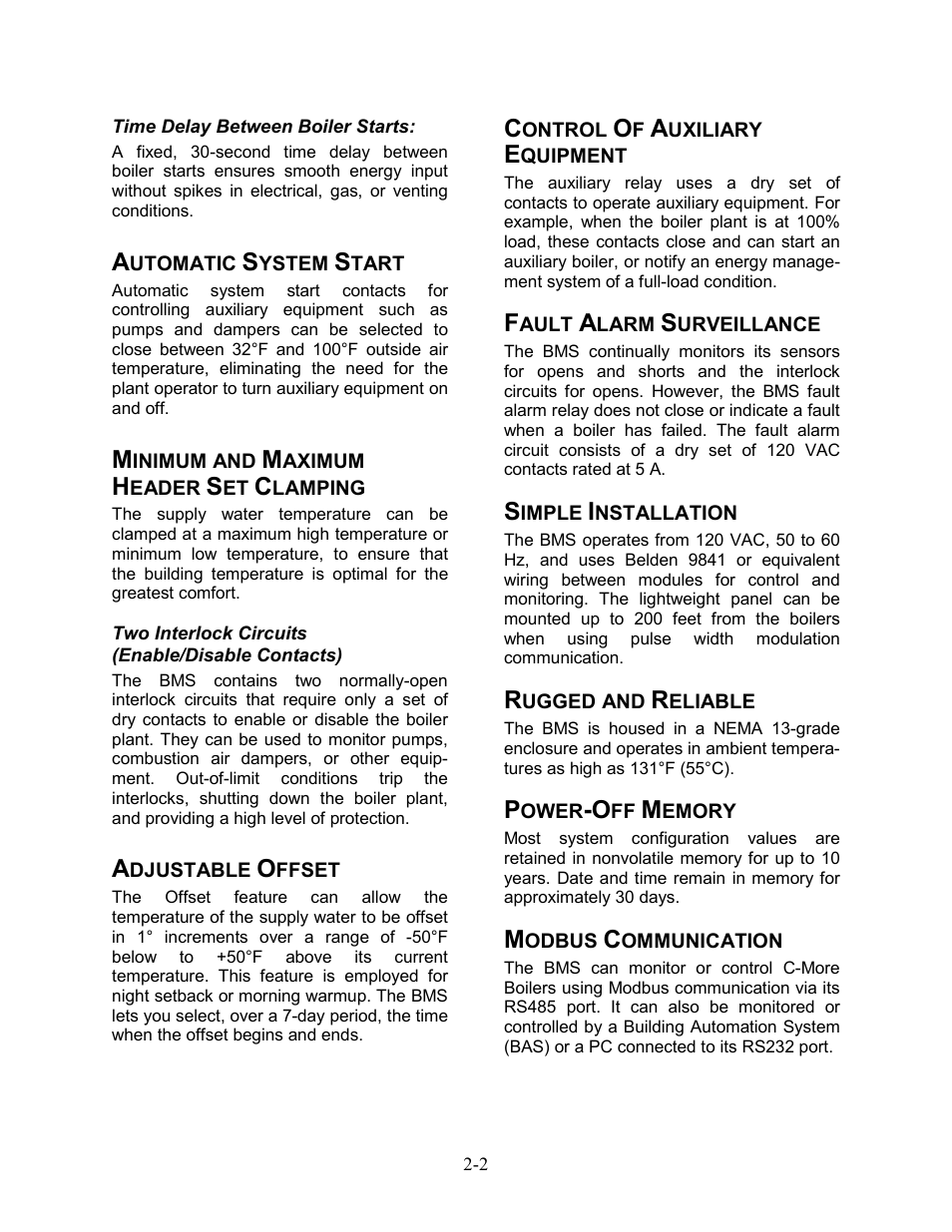 AERCO BMS 168 User Manual | Page 10 / 86