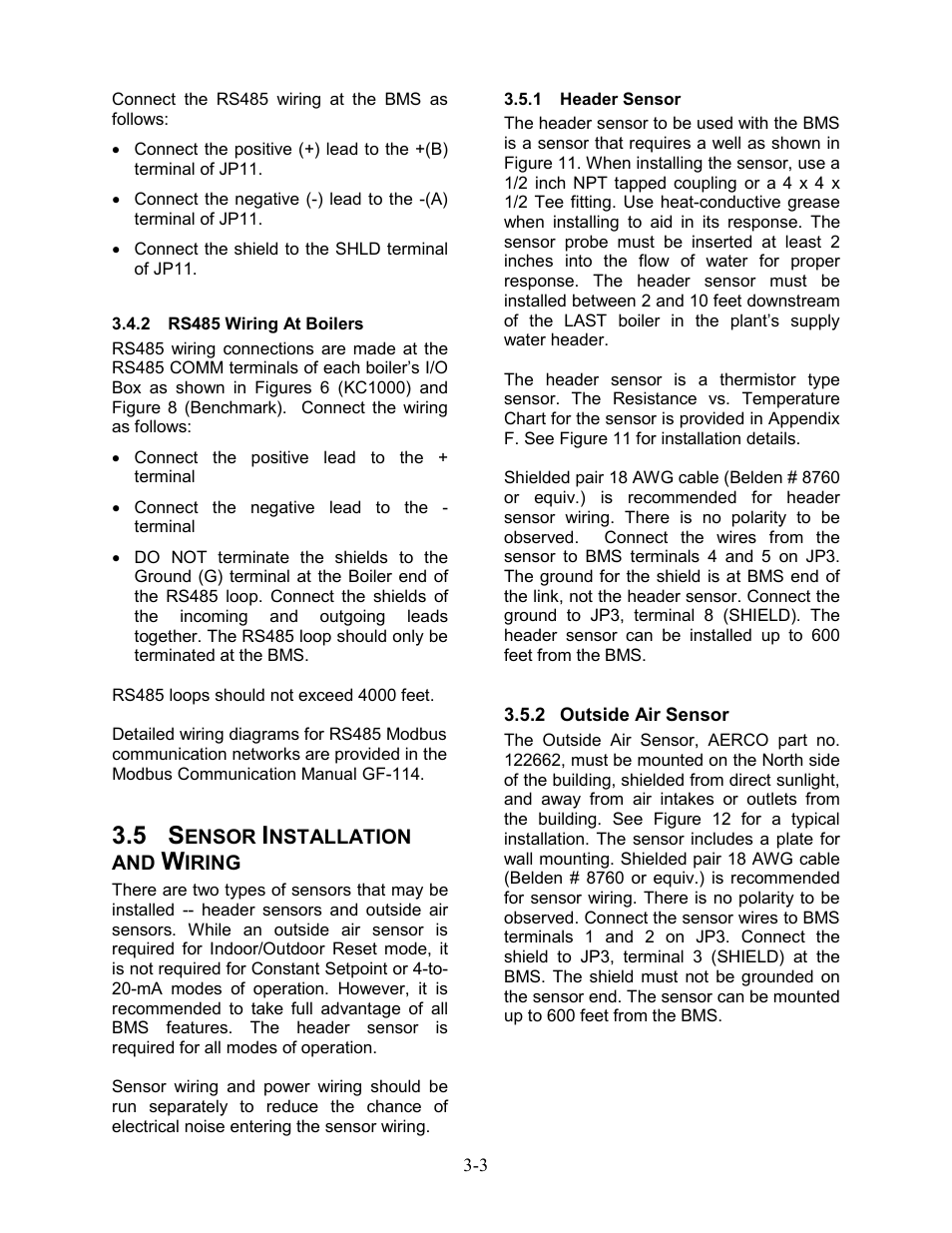 AERCO BMS 168 User Manual | Page 13 / 86
