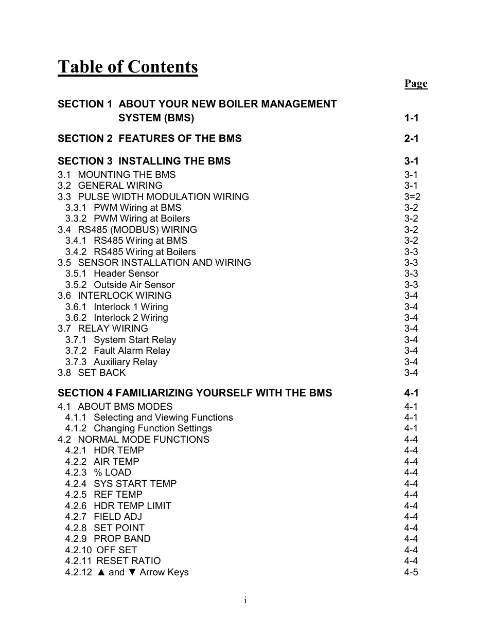 AERCO BMS 168 User Manual | Page 3 / 86