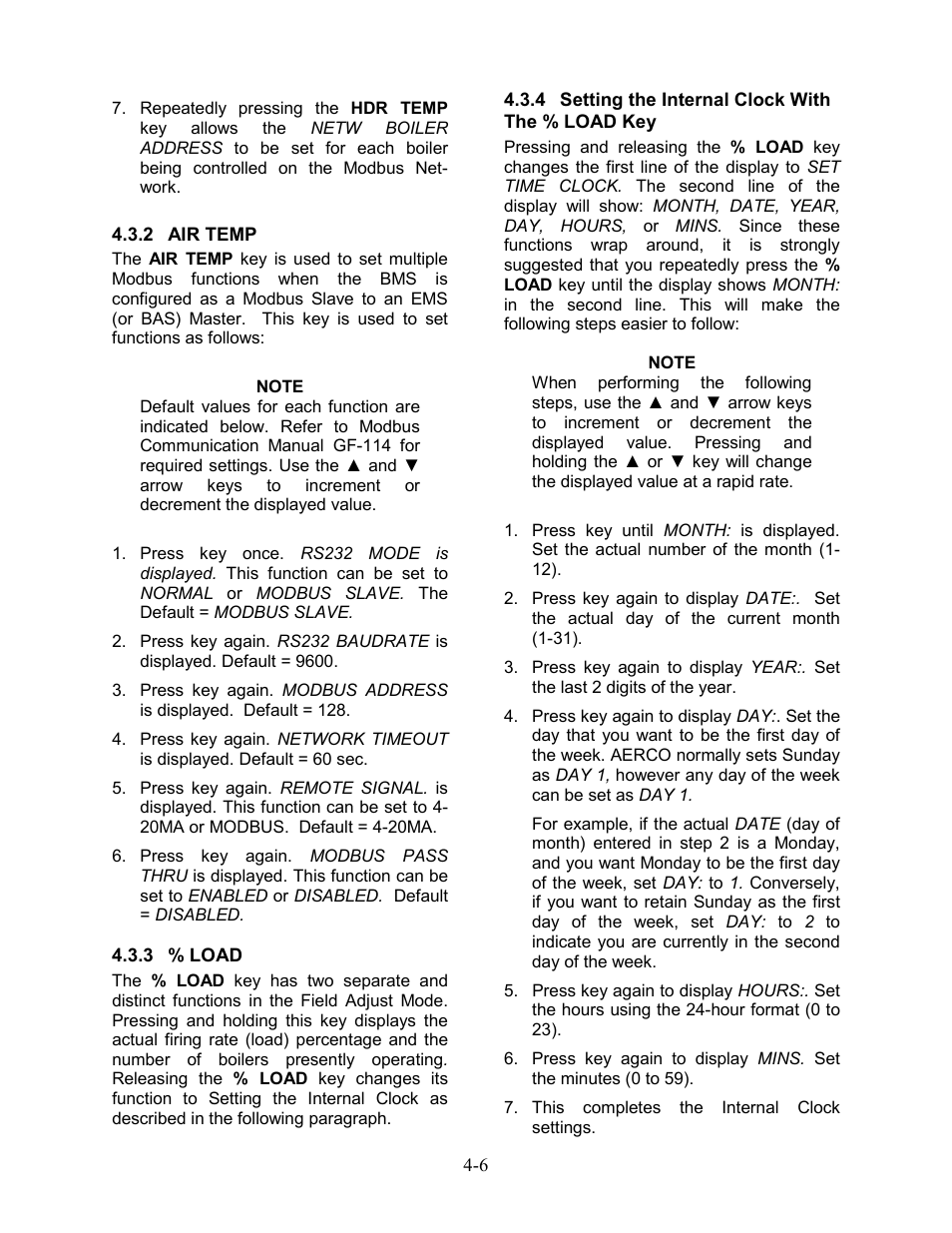 AERCO BMS 168 User Manual | Page 32 / 86