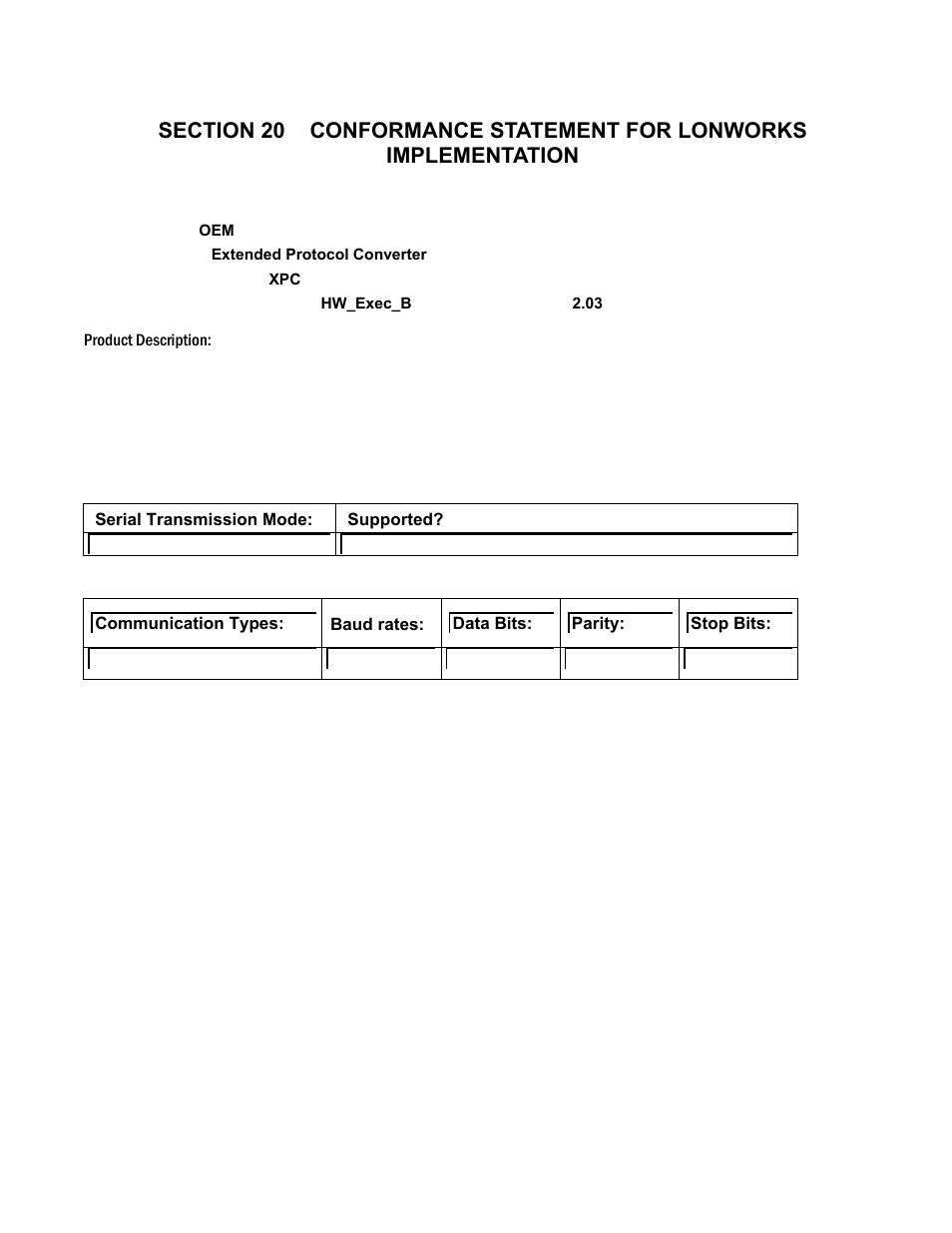 Gateway communications manual | AERCO XPC GATEWAY Communications User Manual | Page 116 / 193
