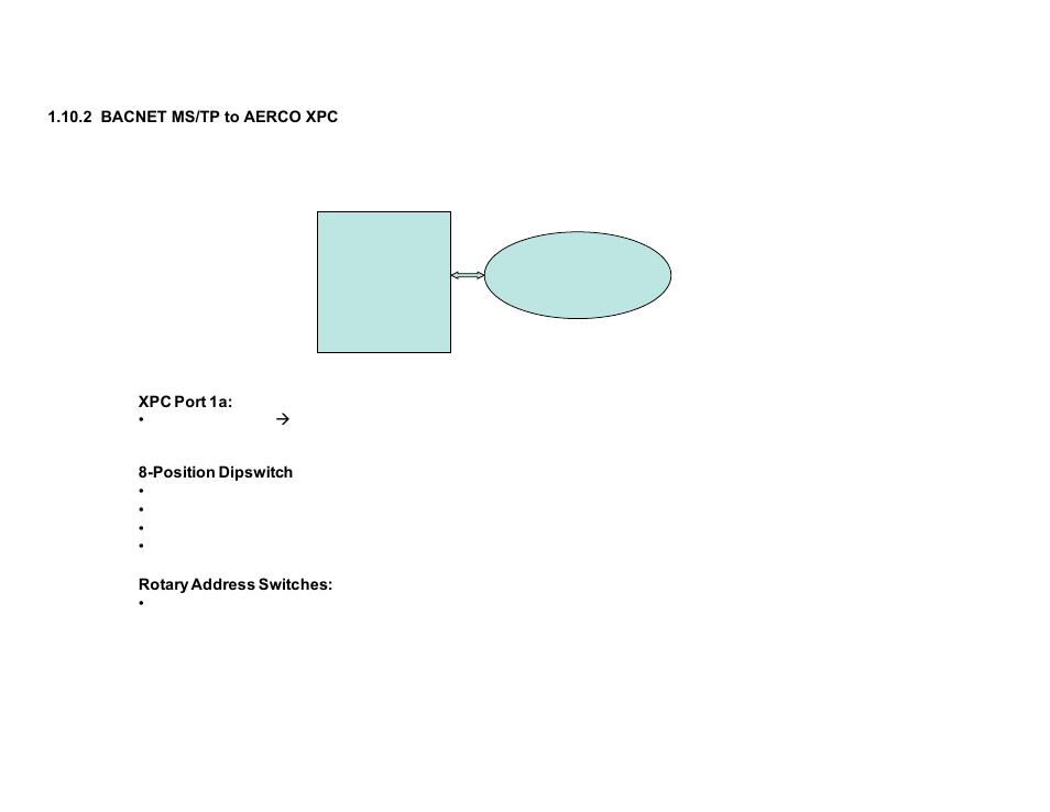 2 bacnet ms/tp to aerco xpc, Bacnet ms/tp to aerco xpc, Aerco xpc bacnet ms/tp | AERCO XPC GATEWAY Communications User Manual | Page 23 / 193