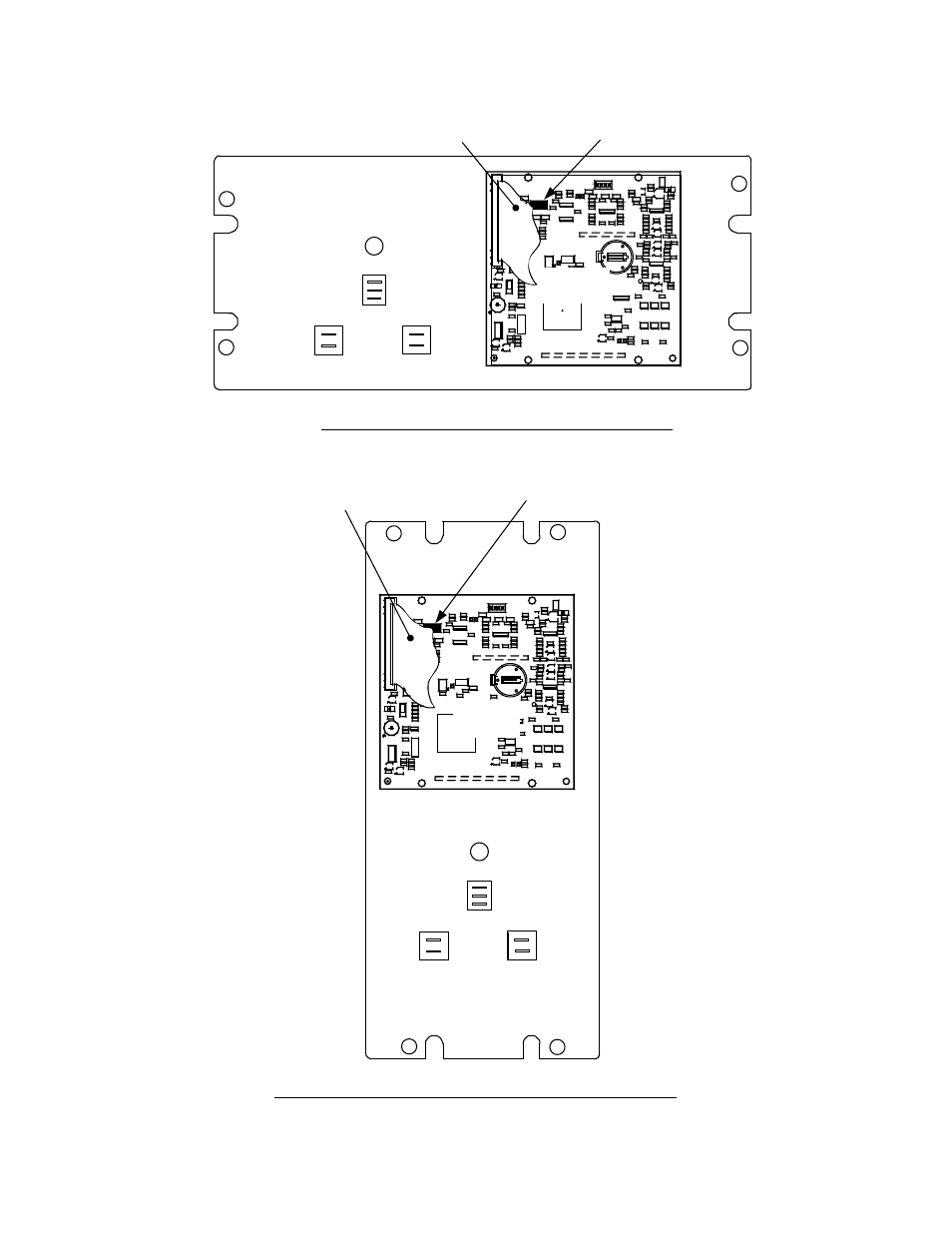 Gf-122 aerco xpc gateway, Control panel rear view – kc1000, Control panel rear view – benchmark | Figure 2-4. c-more control panel - rear views, Pmc board pmc board, Ribbon cable rs485 dip sw | AERCO XPC GATEWAY Communications User Manual | Page 39 / 193