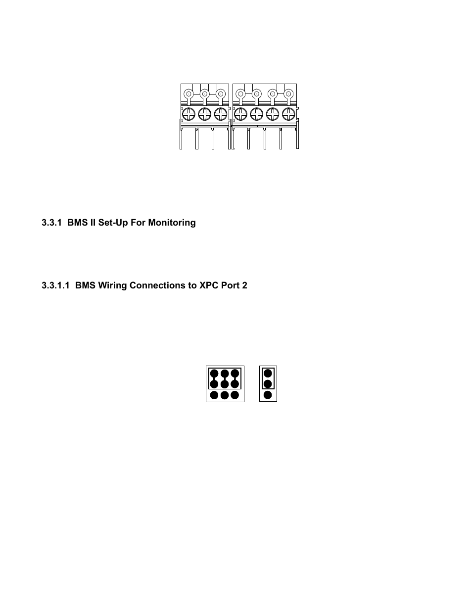 1 bms ii set-up for monitoring, 1 bms wiring connections to xpc port 2, Gateway communications manual | AERCO XPC GATEWAY Communications User Manual | Page 56 / 193