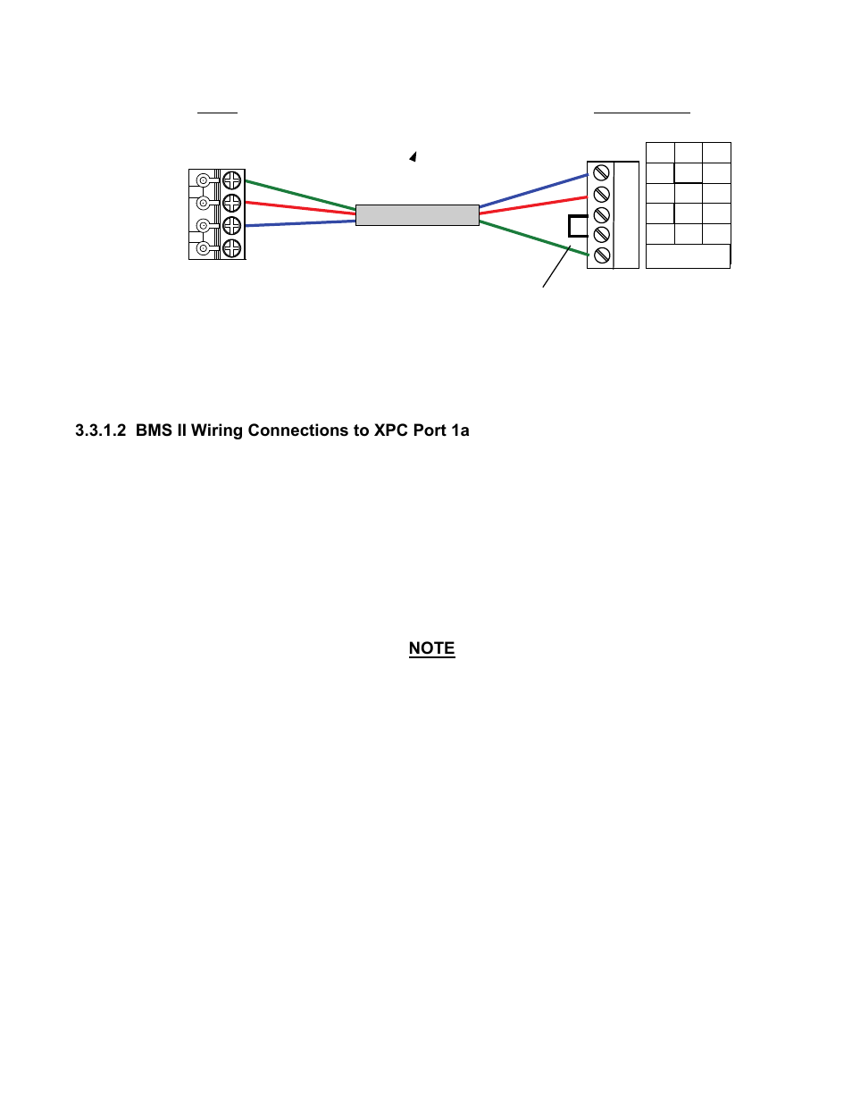 2 bms ii wiring connections to xpc port 1a, Gf-122 aerco xpc gateway, Figure 3-12. port 2 wiring connections for bms | AERCO XPC GATEWAY Communications User Manual | Page 57 / 193
