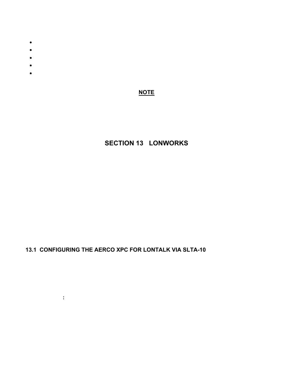 Section 13 lonworks, Gateway communications manual | AERCO XPC GATEWAY Communications User Manual | Page 84 / 193