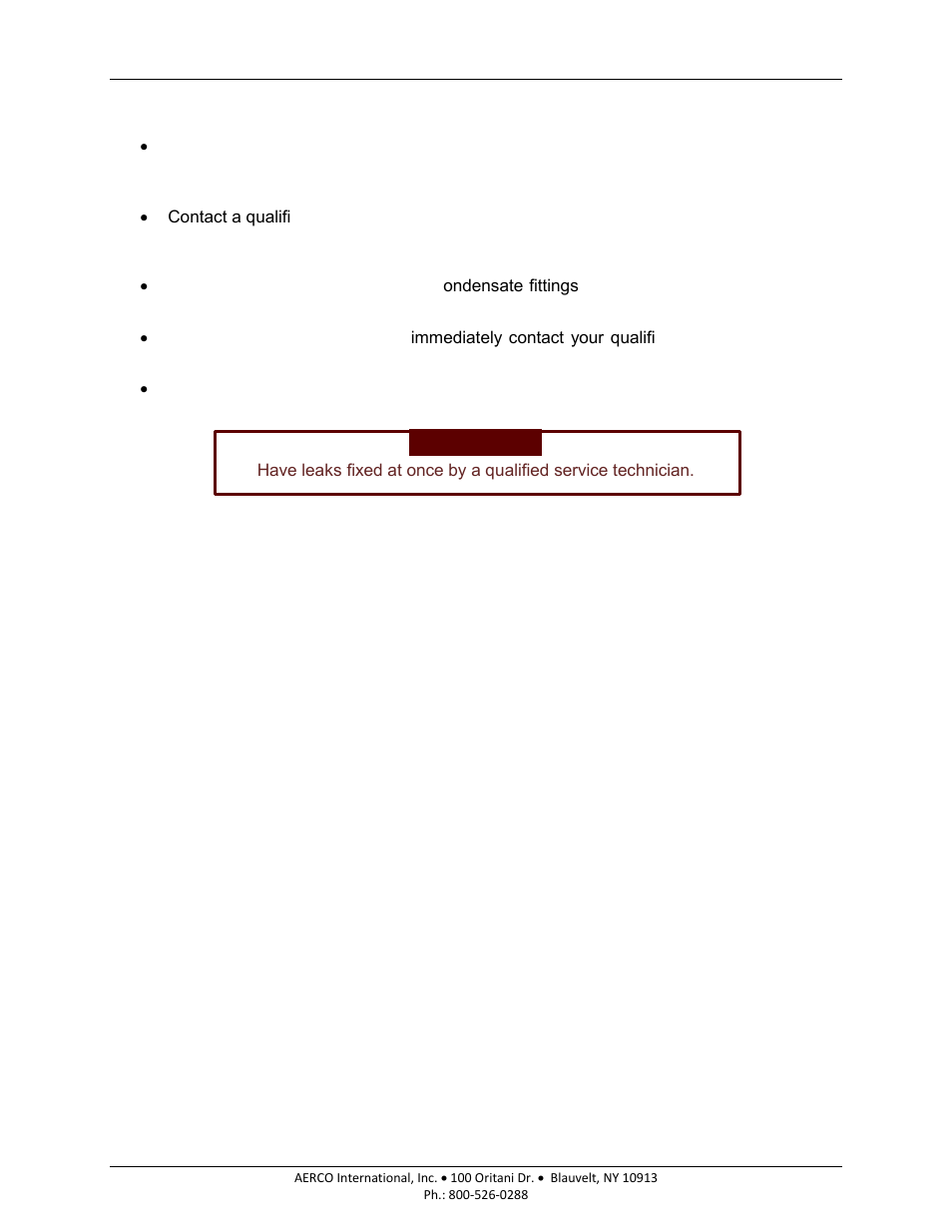 11 pressure gauge inspection, 12 condensate drain system inspection, 13 low water cutoff test | 14 flow switch test, Am series boilers and water heaters | AERCO AM Series Boiler User Manual User Manual | Page 118 / 156