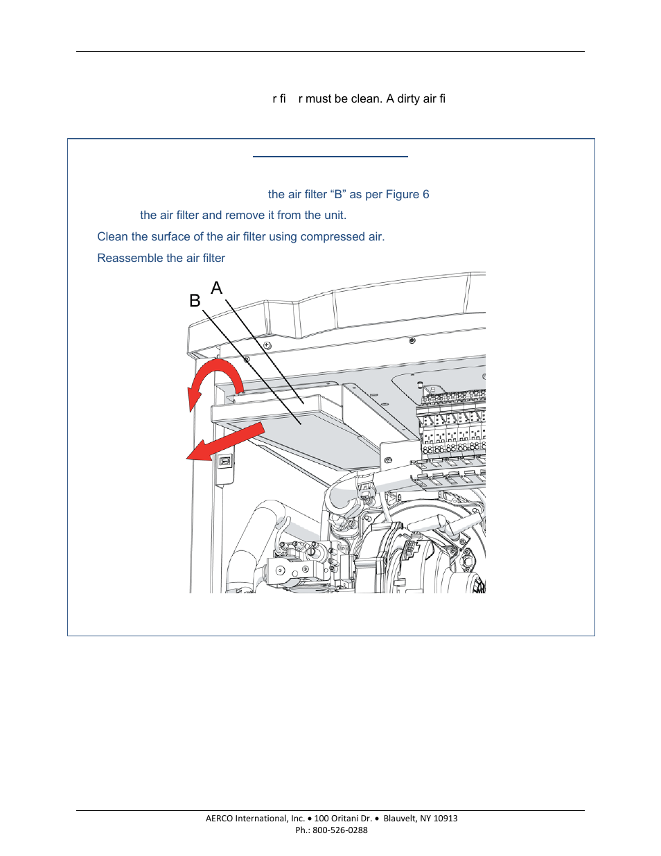 1 air filter cleaning, Am series boilers and water heaters | AERCO AM Series Boiler User Manual User Manual | Page 125 / 156