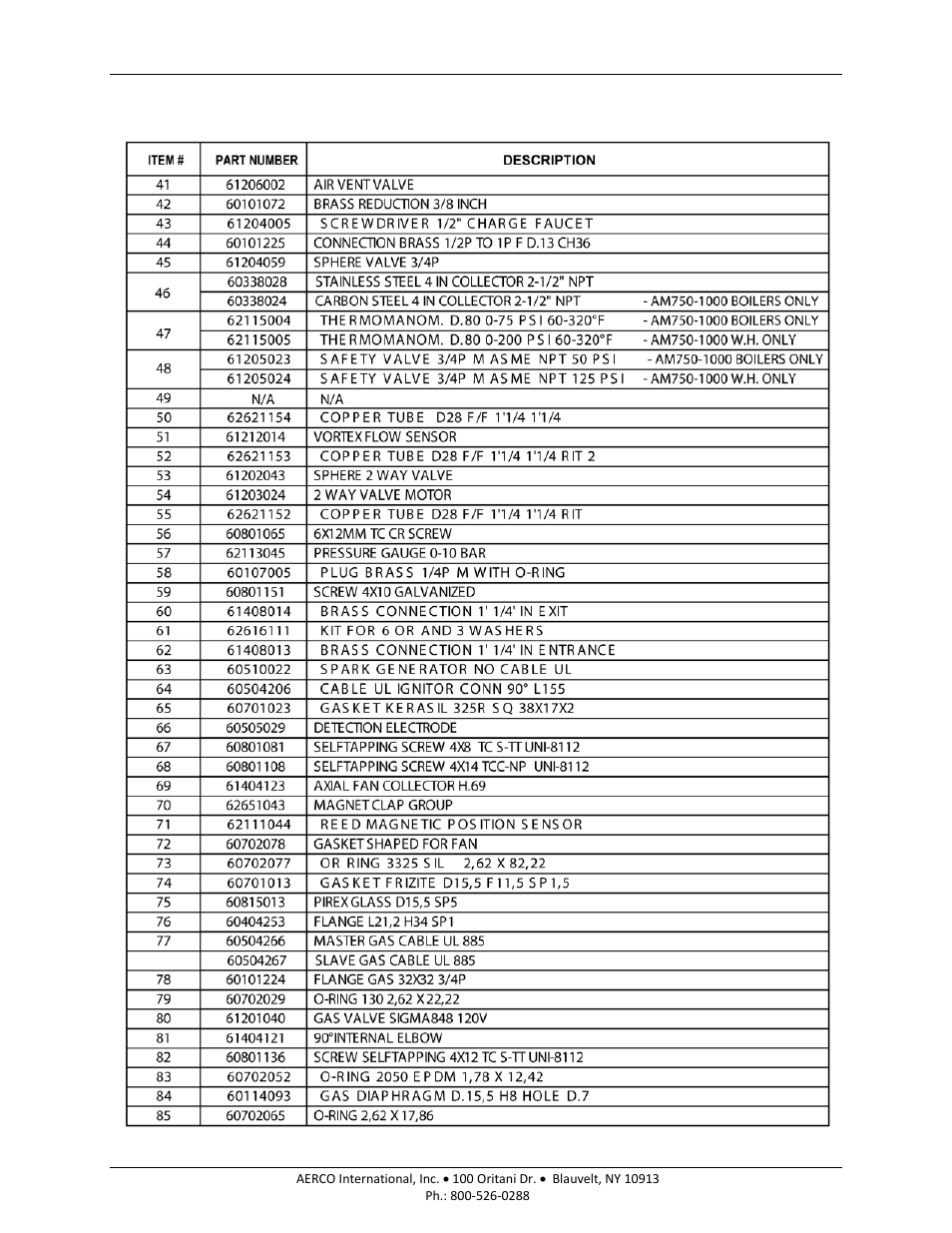 Am series boilers and water heaters | AERCO AM Series Boiler User Manual User Manual | Page 149 / 156