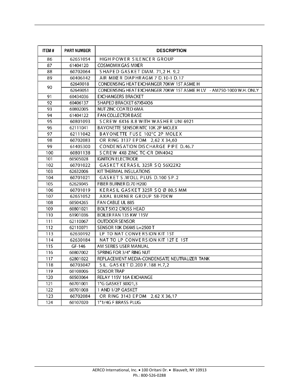Am series boilers and water heaters | AERCO AM Series Boiler User Manual User Manual | Page 150 / 156