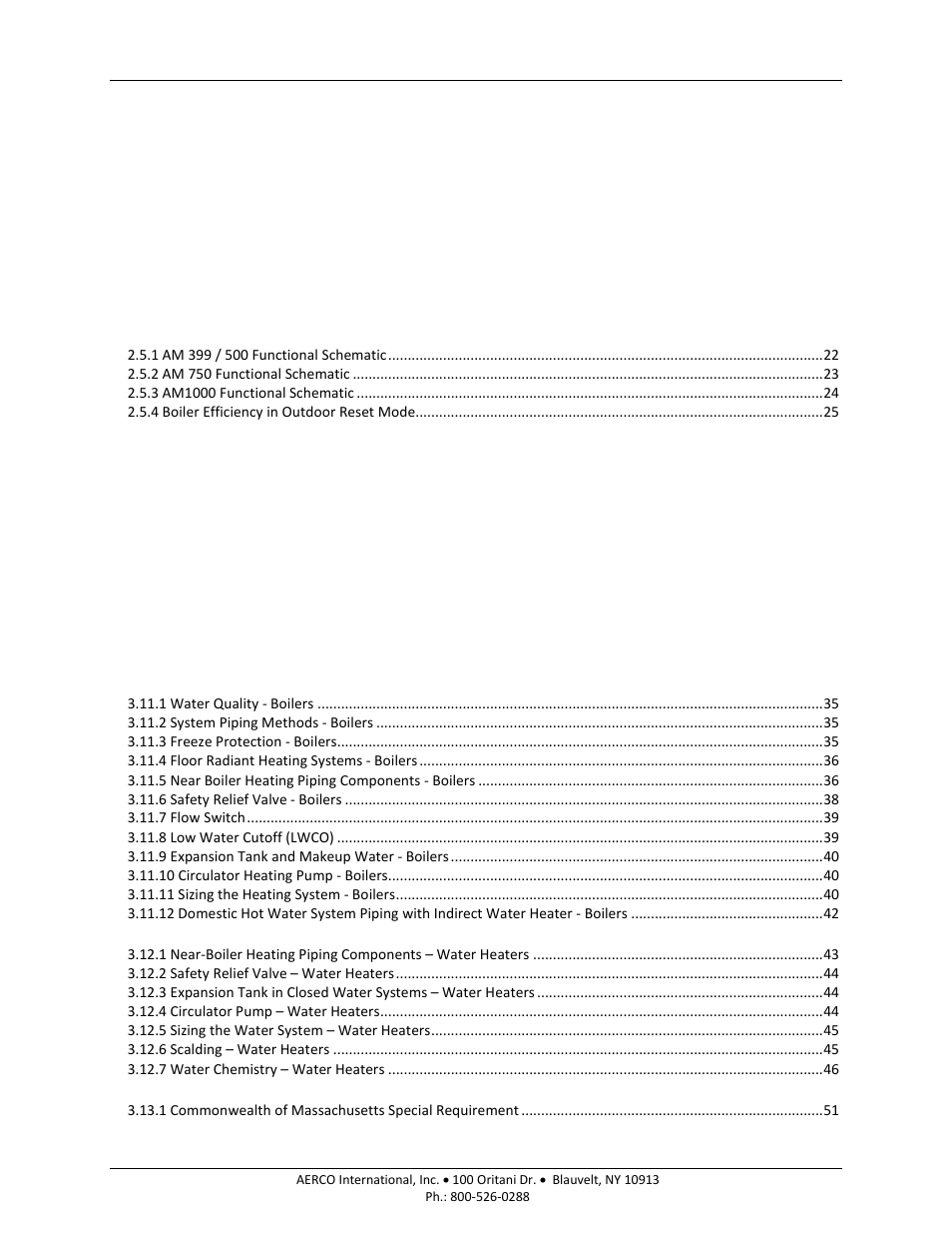 Am series boilers and water heaters | AERCO AM Series Boiler User Manual User Manual | Page 3 / 156