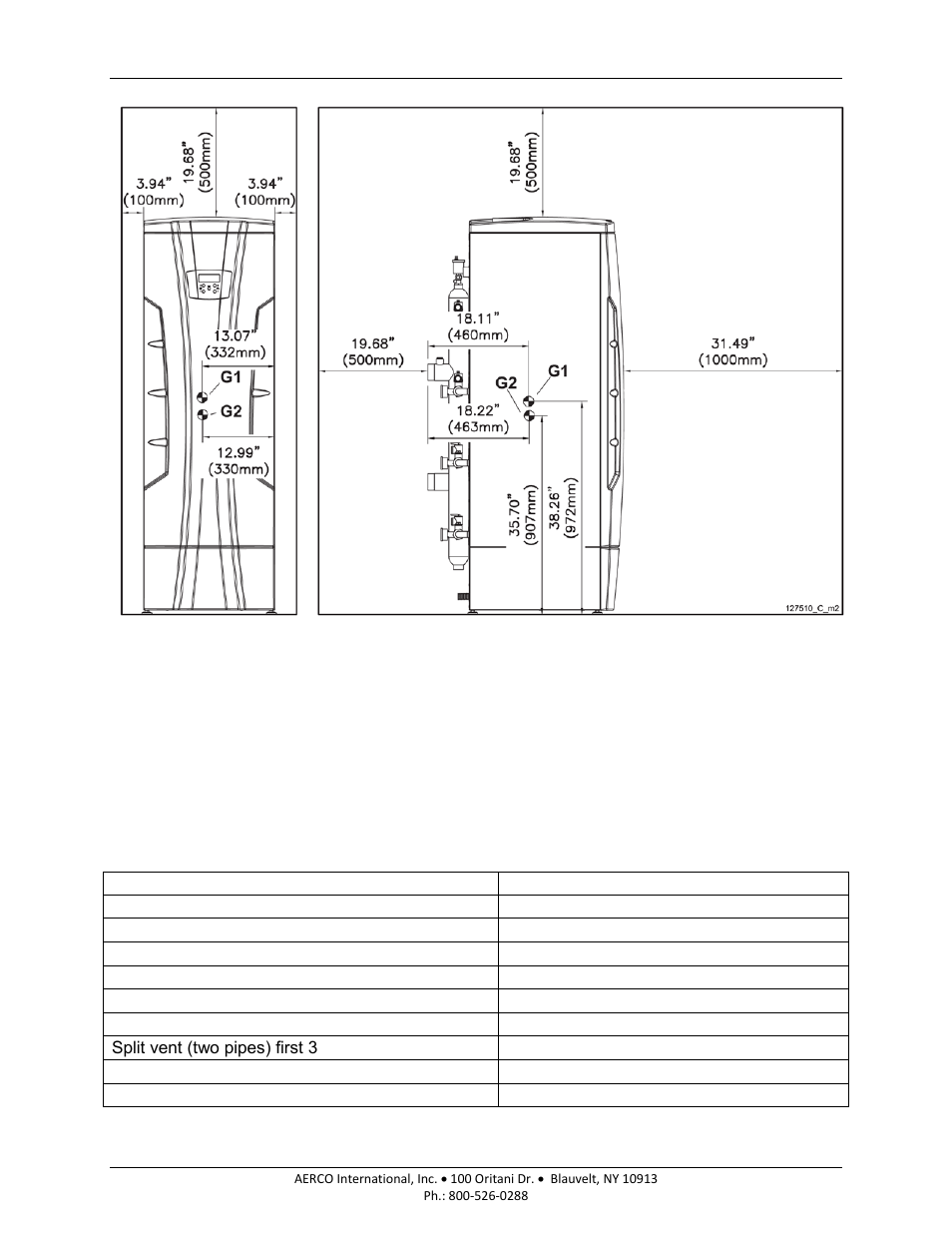 6 clearances to combustible material, Am series boilers and water heaters | AERCO AM Series Boiler User Manual User Manual | Page 30 / 156