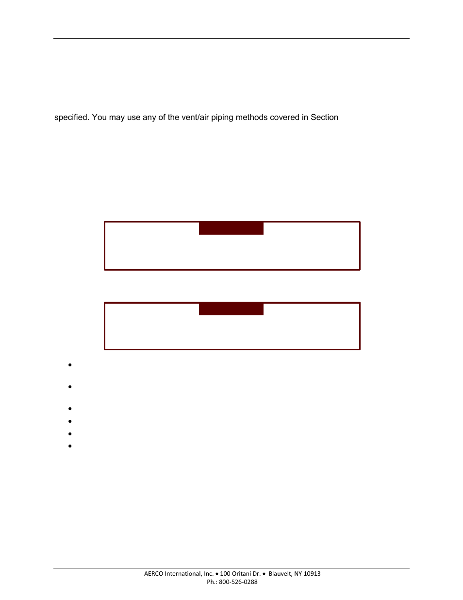 7 vent and combustion air piping, 8 prevention of combustion air contamination, 9 transporting the unit | Am series boilers and water heaters | AERCO AM Series Boiler User Manual User Manual | Page 31 / 156