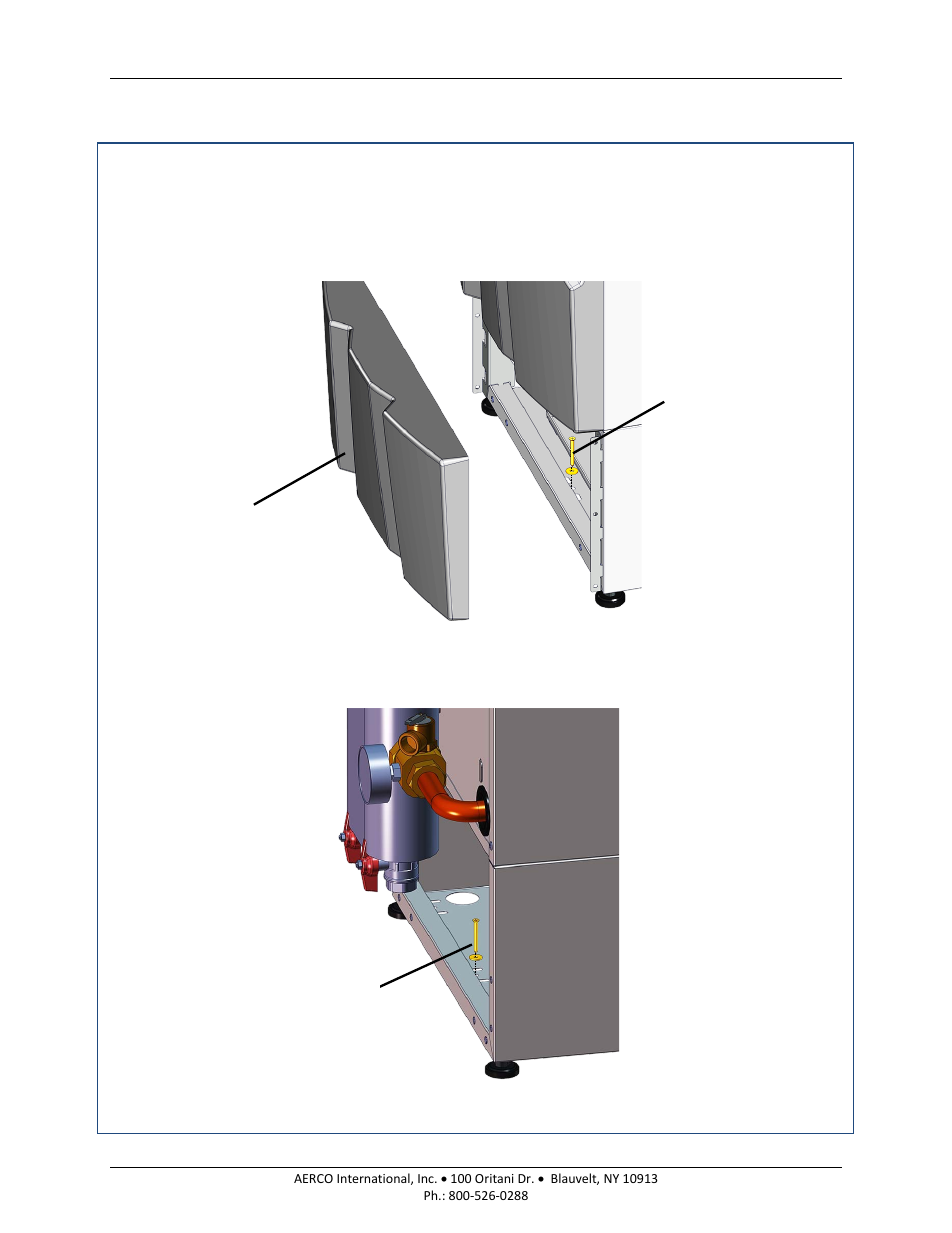 10 unpacking and installing the unit, Ab c, Am series boilers and water heaters | AERCO AM Series Boiler User Manual User Manual | Page 32 / 156