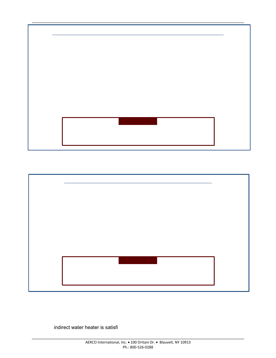 6 indirect water heater connection - boilers, Am series boilers and water heaters | AERCO AM Series Boiler User Manual User Manual | Page 58 / 156