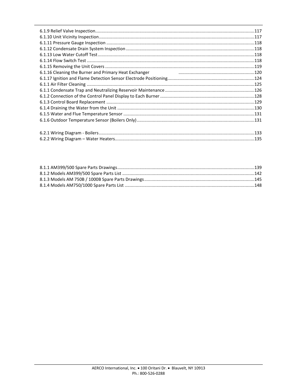 Am series boilers and water heaters | AERCO AM Series Boiler User Manual User Manual | Page 6 / 156