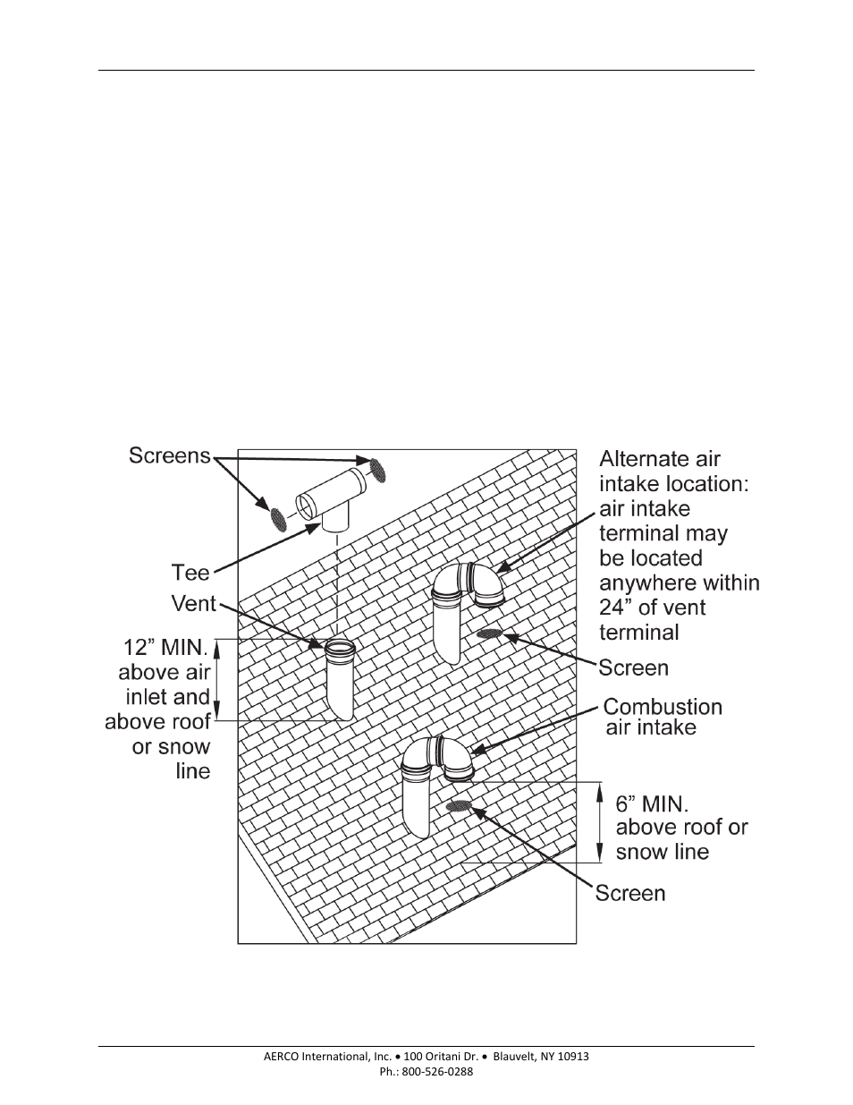 18 determining location of vertical termination, Am series boilers and water heaters | AERCO AM Series Boiler User Manual User Manual | Page 76 / 156