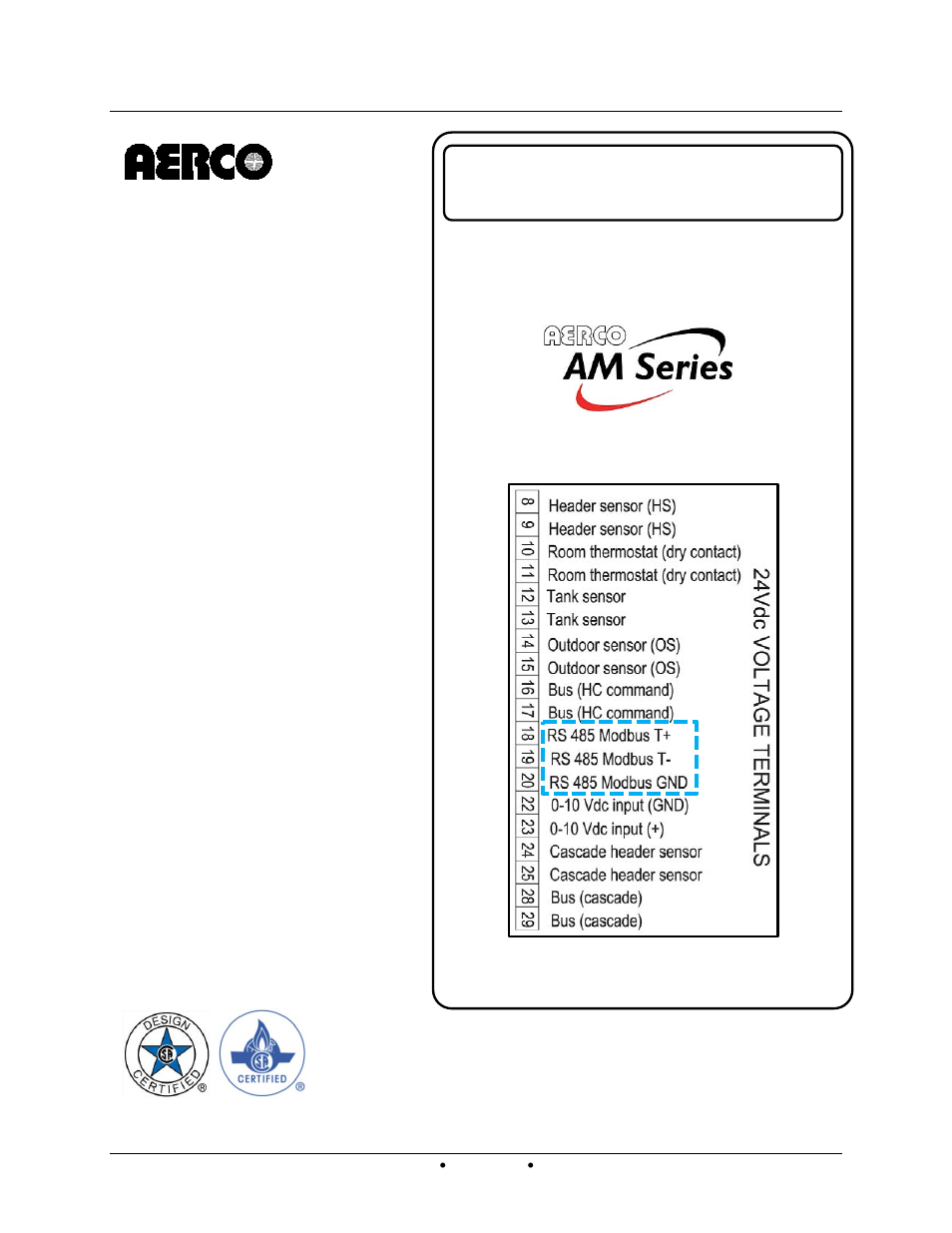 AERCO AM Series Boiler Modbus Interface Manual User Manual | 18 pages