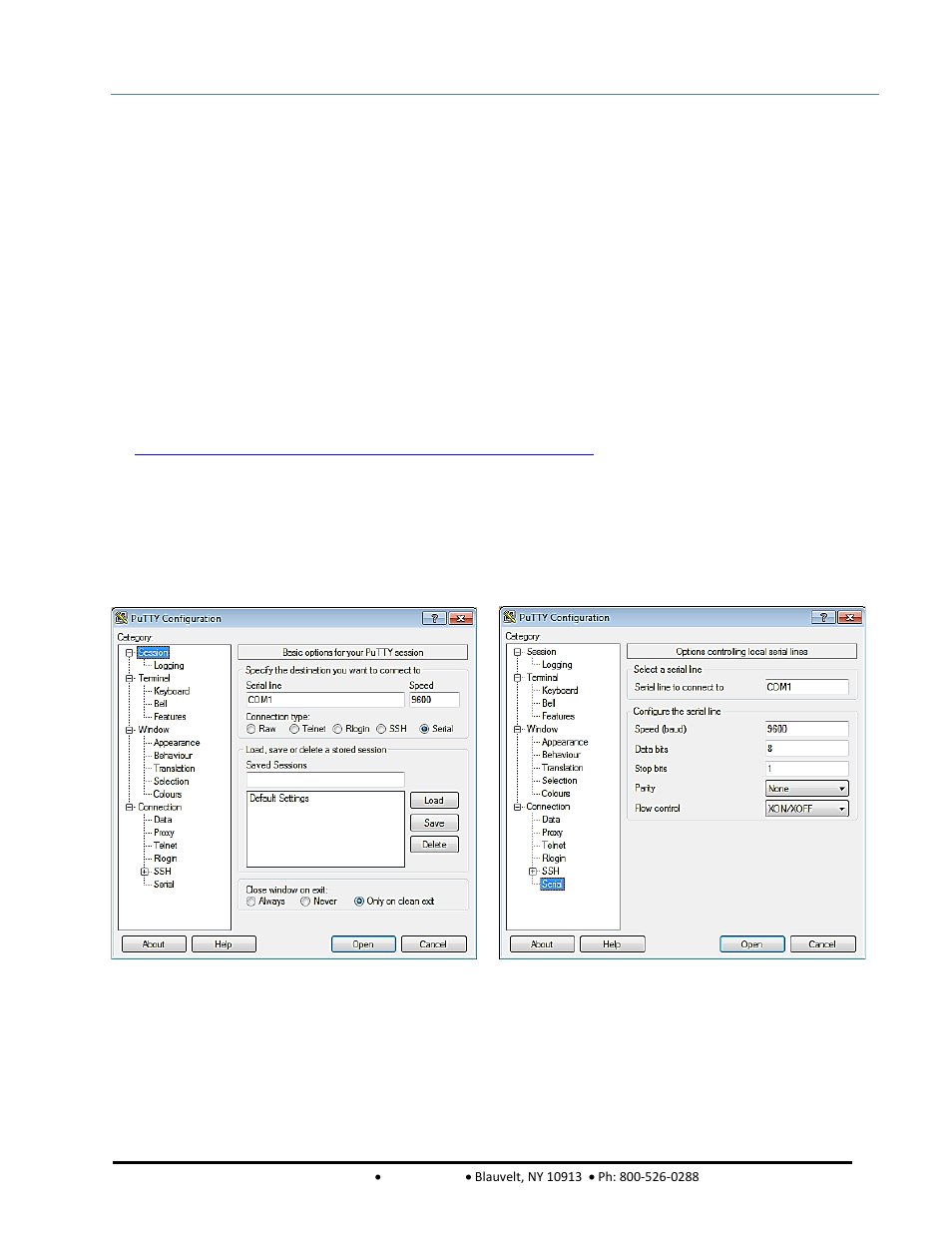 Chapter 9. rs232 communication, 1 introduction, 1 aquiring the putty application | 2 logging on to a remote machine using putty, Chapter 9, Rs232 communication, Gf-120, Benchmark 1.5ln low nox boiler | AERCO BMK 1.5 LN October 2012 User Manual | Page 105 / 166