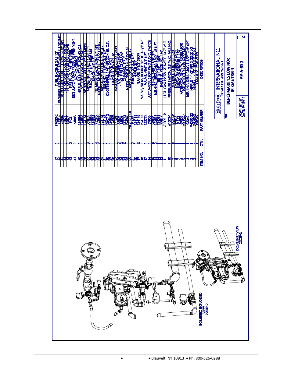 Benchmark 2.0ln low nox boiler, Gf-120 | AERCO BMK 1.5 LN October 2012 User Manual | Page 136 / 166