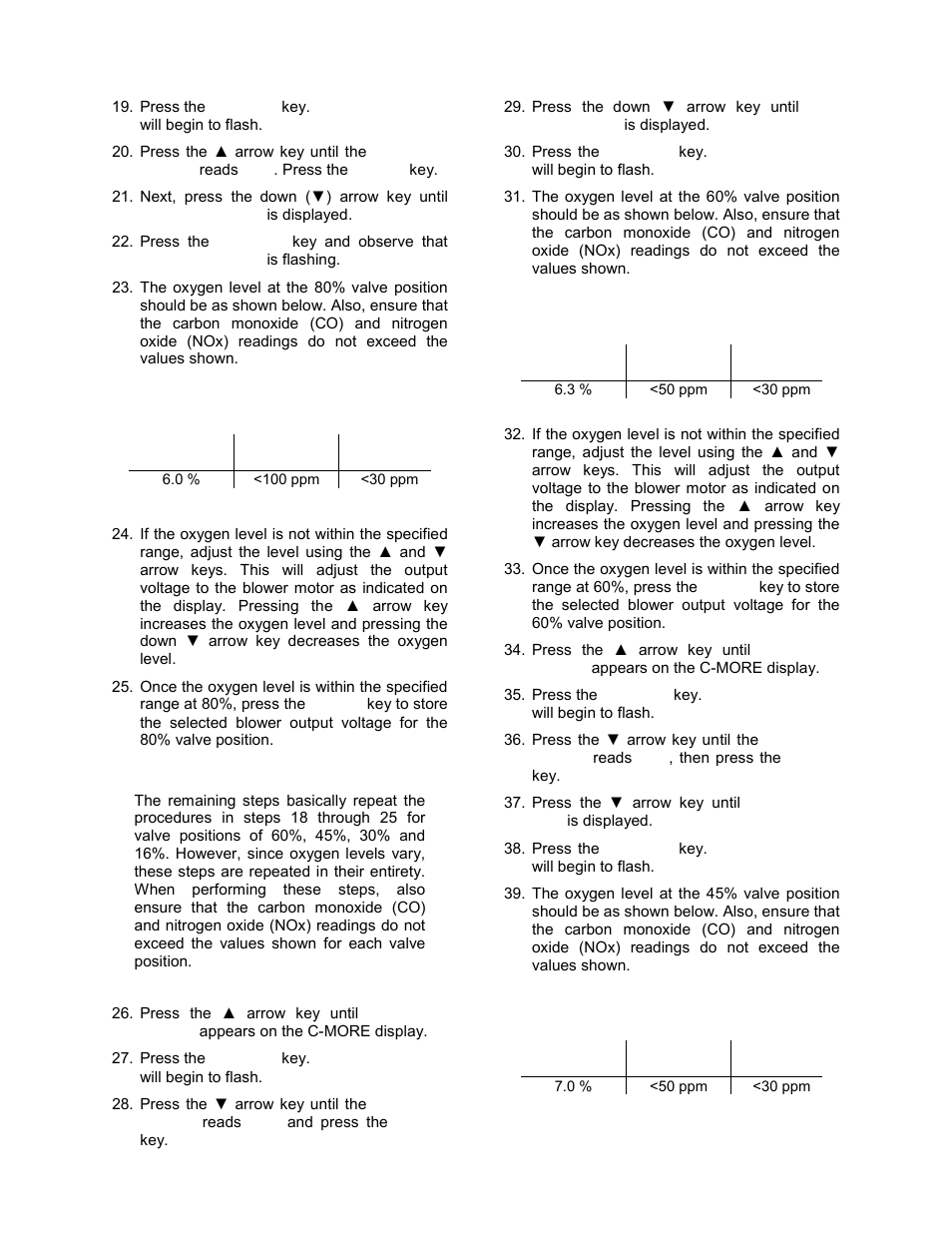 Initial start-up | AERCO BMK 1.5 LN June 2010 User Manual | Page 36 / 123