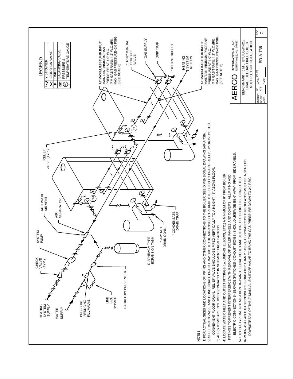 Aer co, Appendix g, Le gen d | AERCO BMK 1.5 LN Dual Fuel June 2010 User Manual | Page 114 / 139