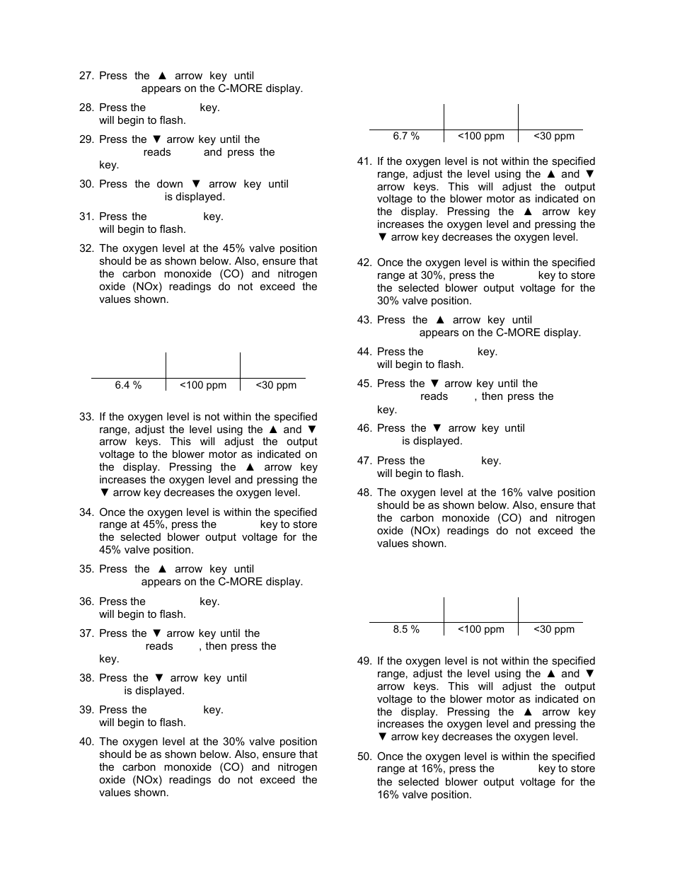 Initial start-up | AERCO BMK 1.5 LN Dual Fuel June 2010 User Manual | Page 40 / 139