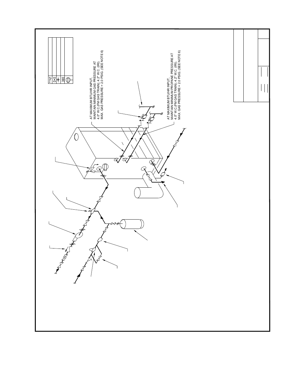 Appendix g - piping drawings, Aer co, Appendix g | Le ge n d | AERCO BMK 1.5 LN Dual Fuel Jan 2009 User Manual | Page 108 / 126