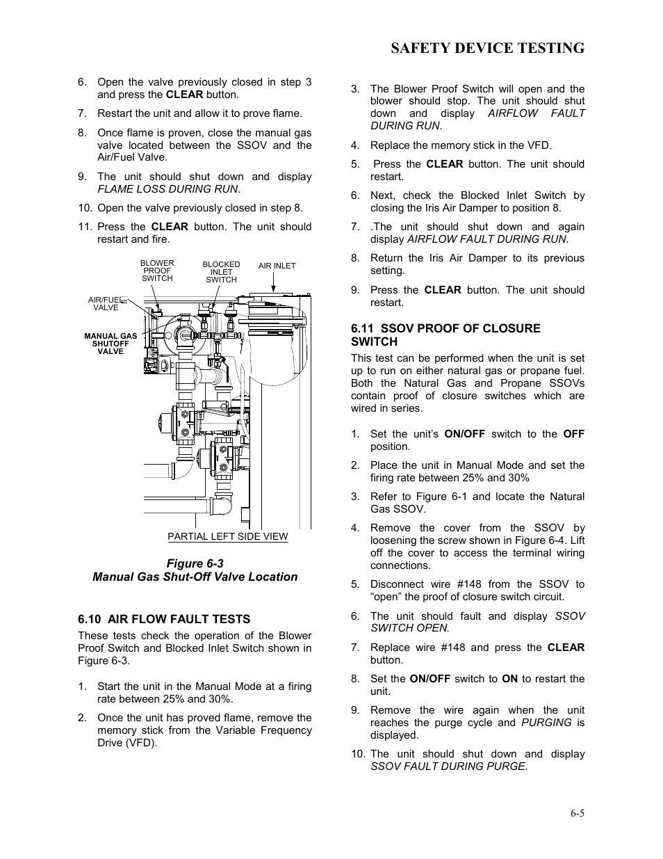 Safety device testing | AERCO BMK 1.5 LN Dual Fuel Jan 2009 User Manual | Page 49 / 126