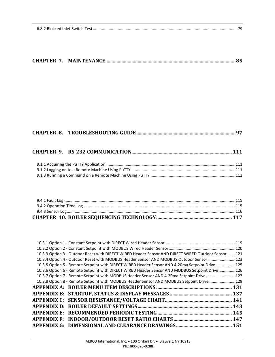 AERCO BMK 1500-2000 User Manual | Page 5 / 188