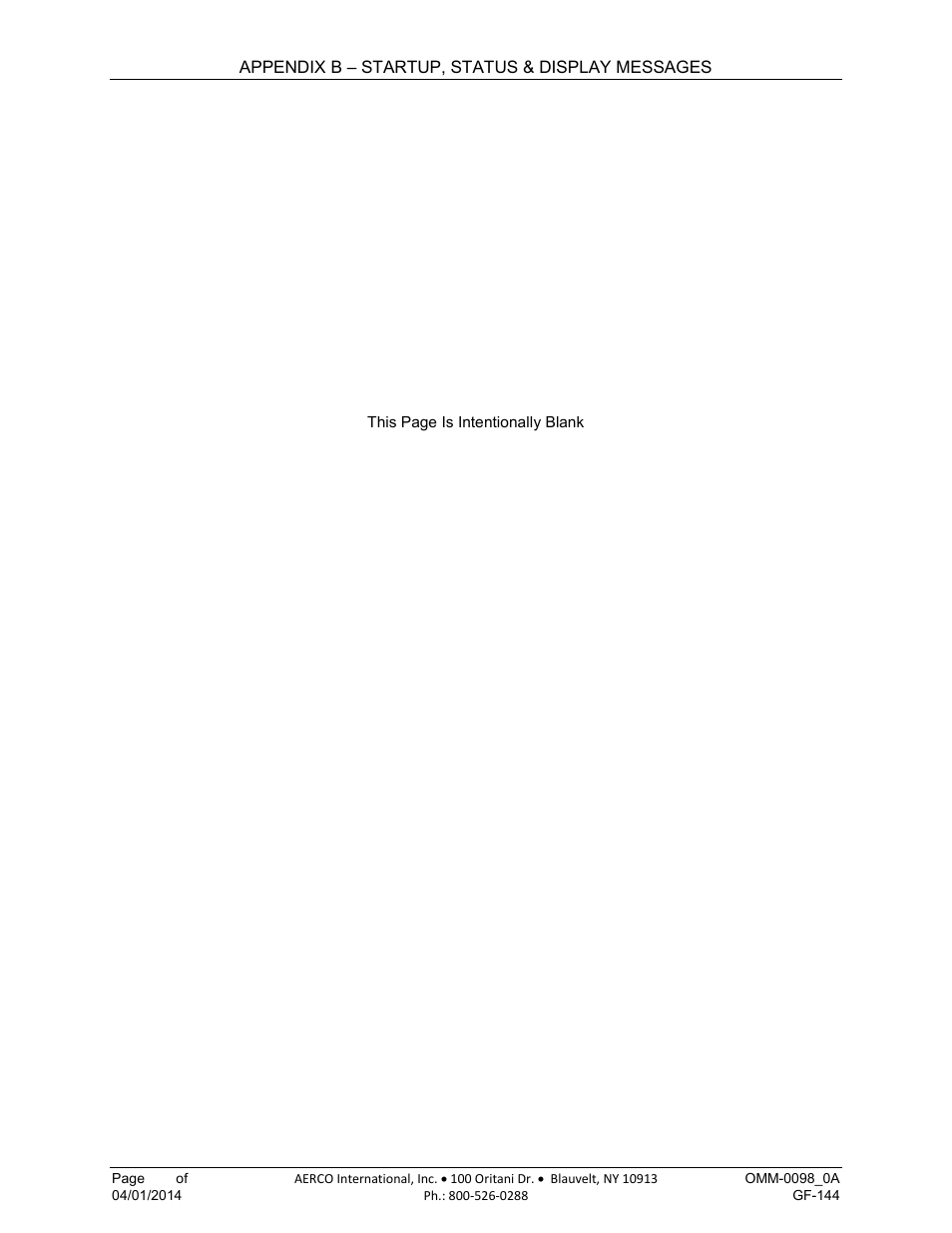 AERCO BMK 2000DF User Manual | Page 148 / 196