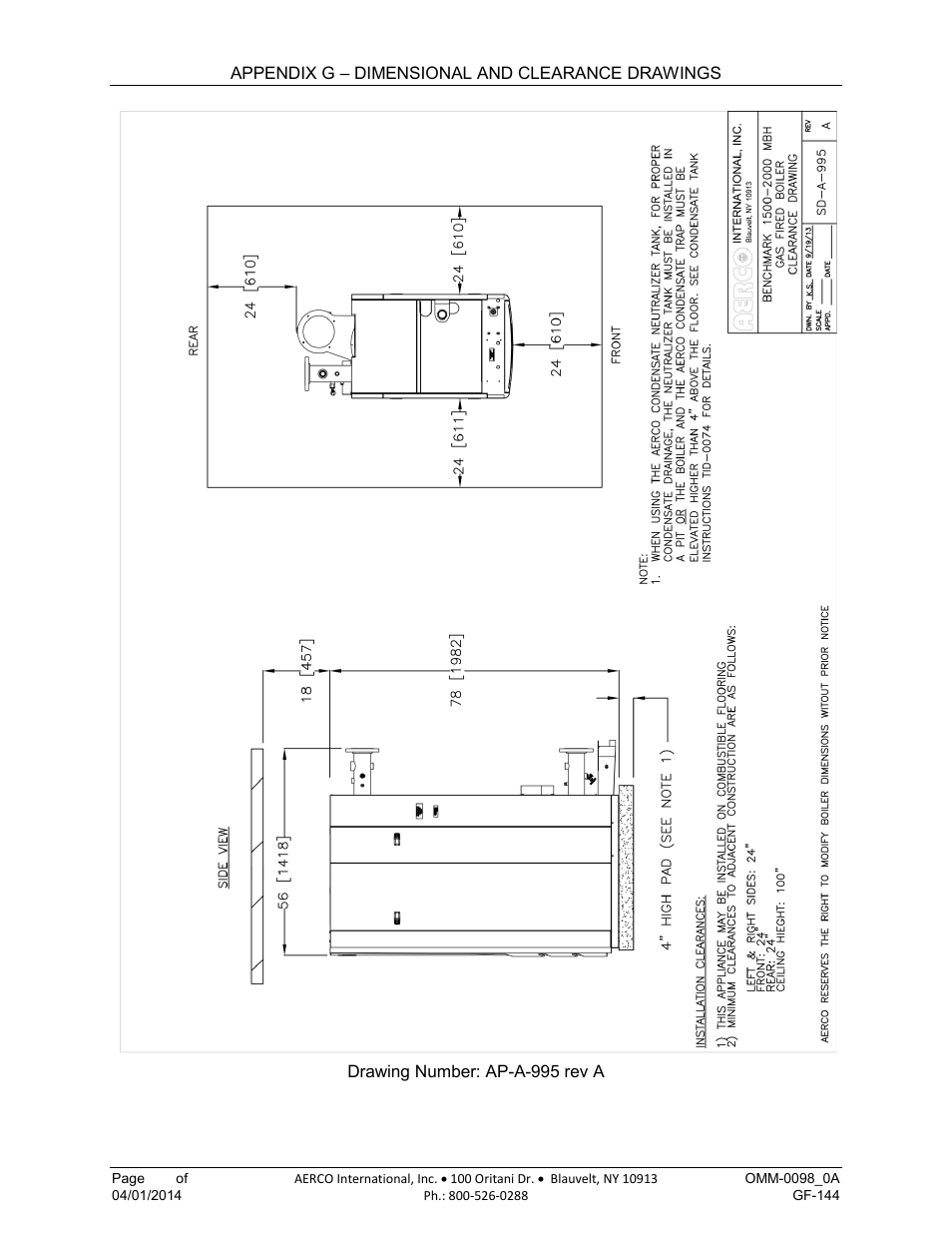 AERCO BMK 2000DF User Manual | Page 160 / 196